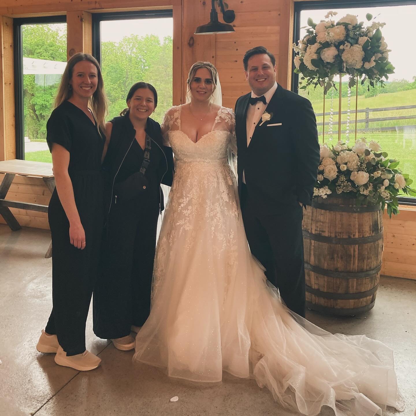 What a beautiful wedding today for Josh and Aileen!!

The Barn at Willow Brook was such an amazing venue and I certainly hope Penderview can come back here, soon!

This was an amazing team today in support of an amazing couple. 

Congratulations, Jos