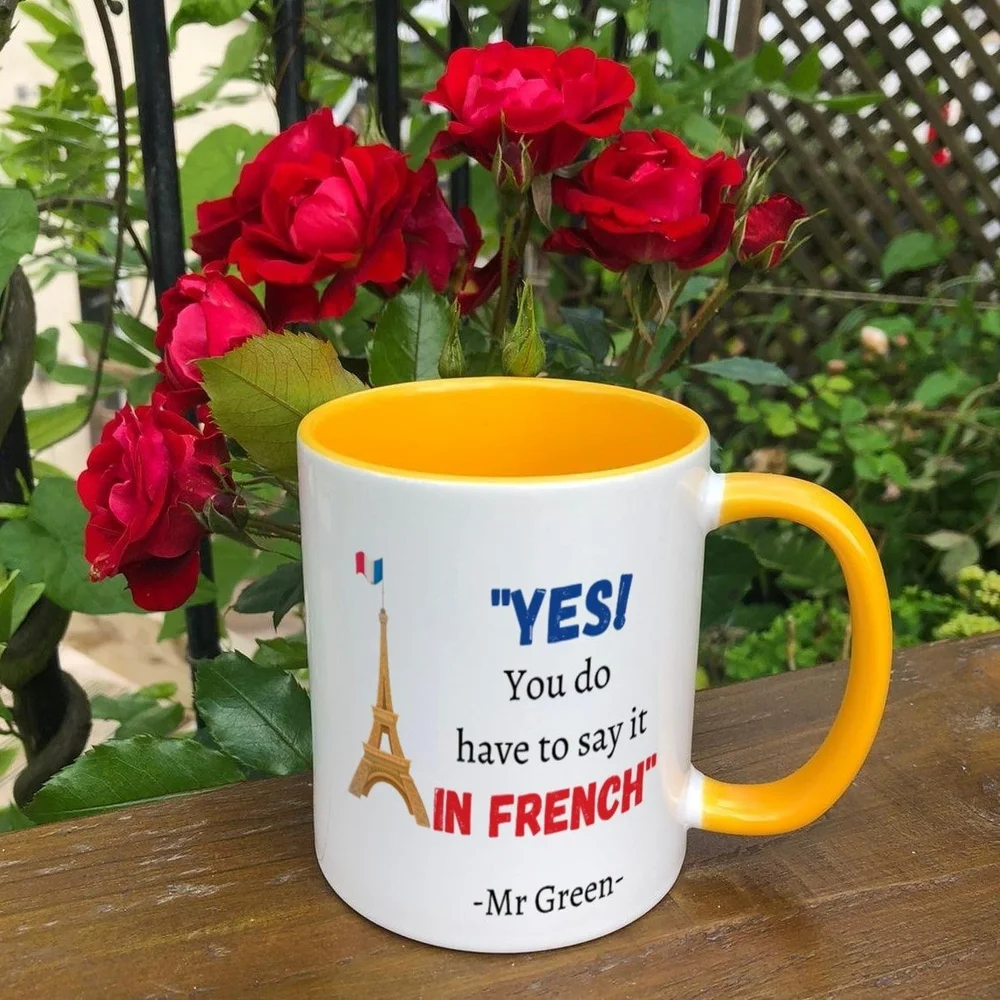 A French Fries and a Cup of Coffee. Quote- I Love You and Coffee Stock
