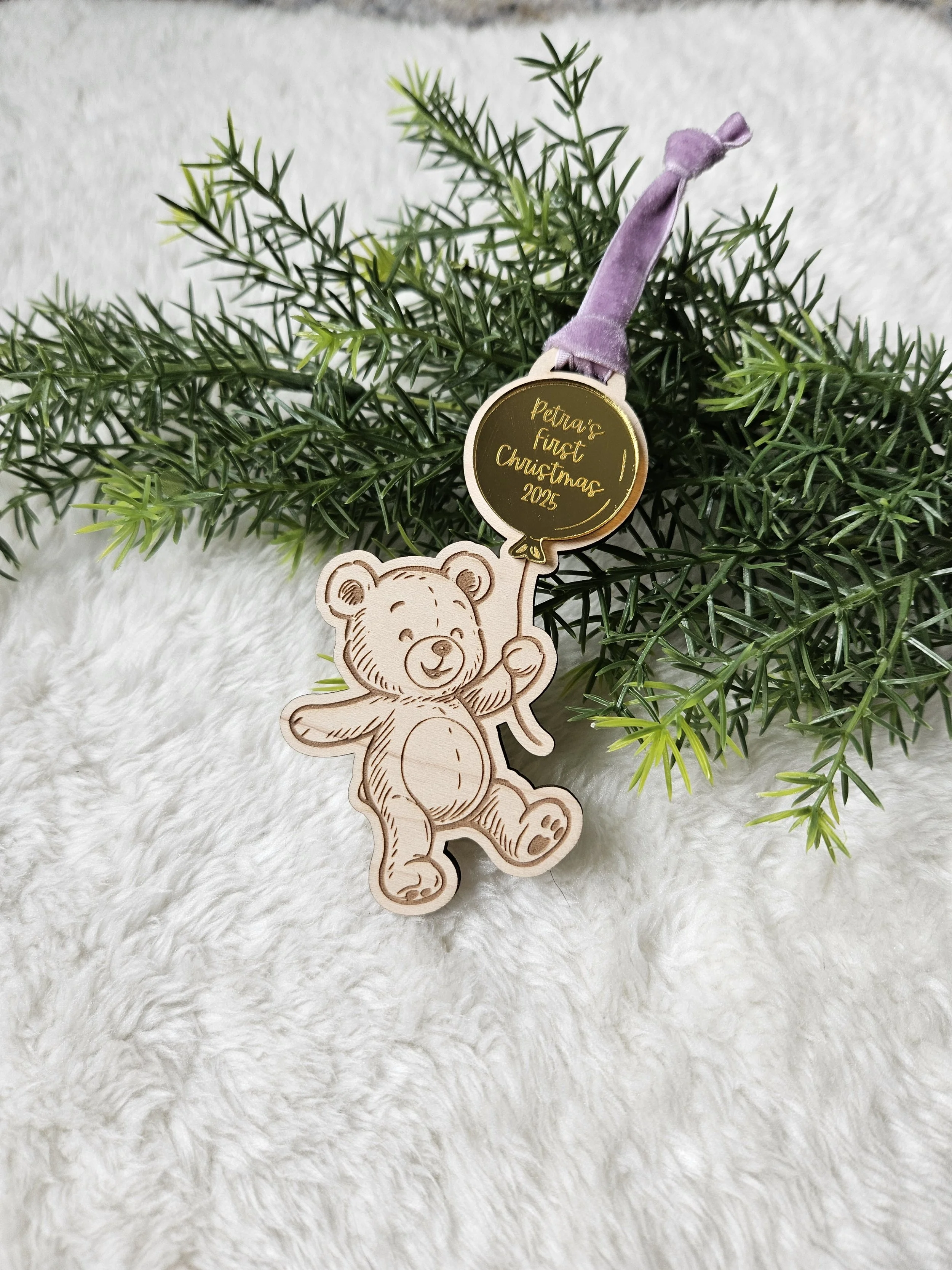 Teddy Bear First Christmas Ornament