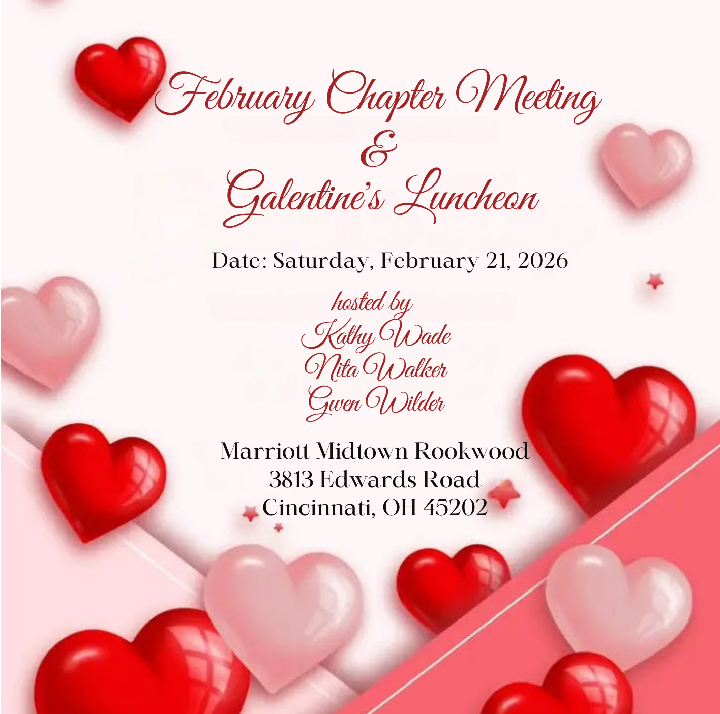 February 2026 Chapter Meeting RSVP and Lunch