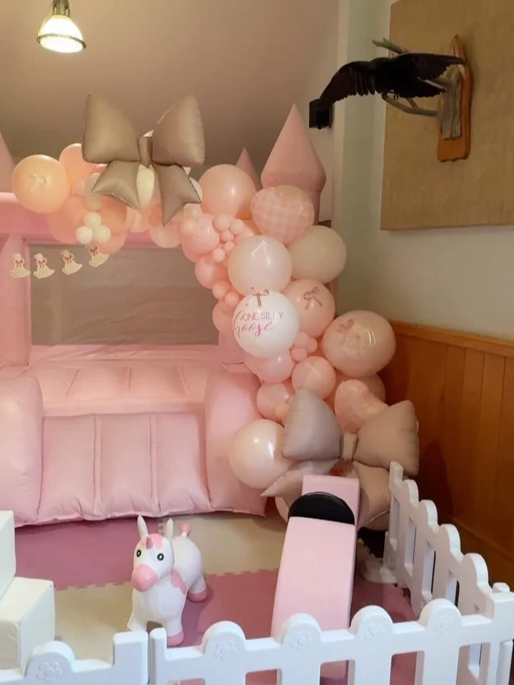 🎀 O N E 🪿 S I L L Y 🪿 G O O S E 🎀 
This 1st Birthday party had all of the details ✨ 
@softplayottawa