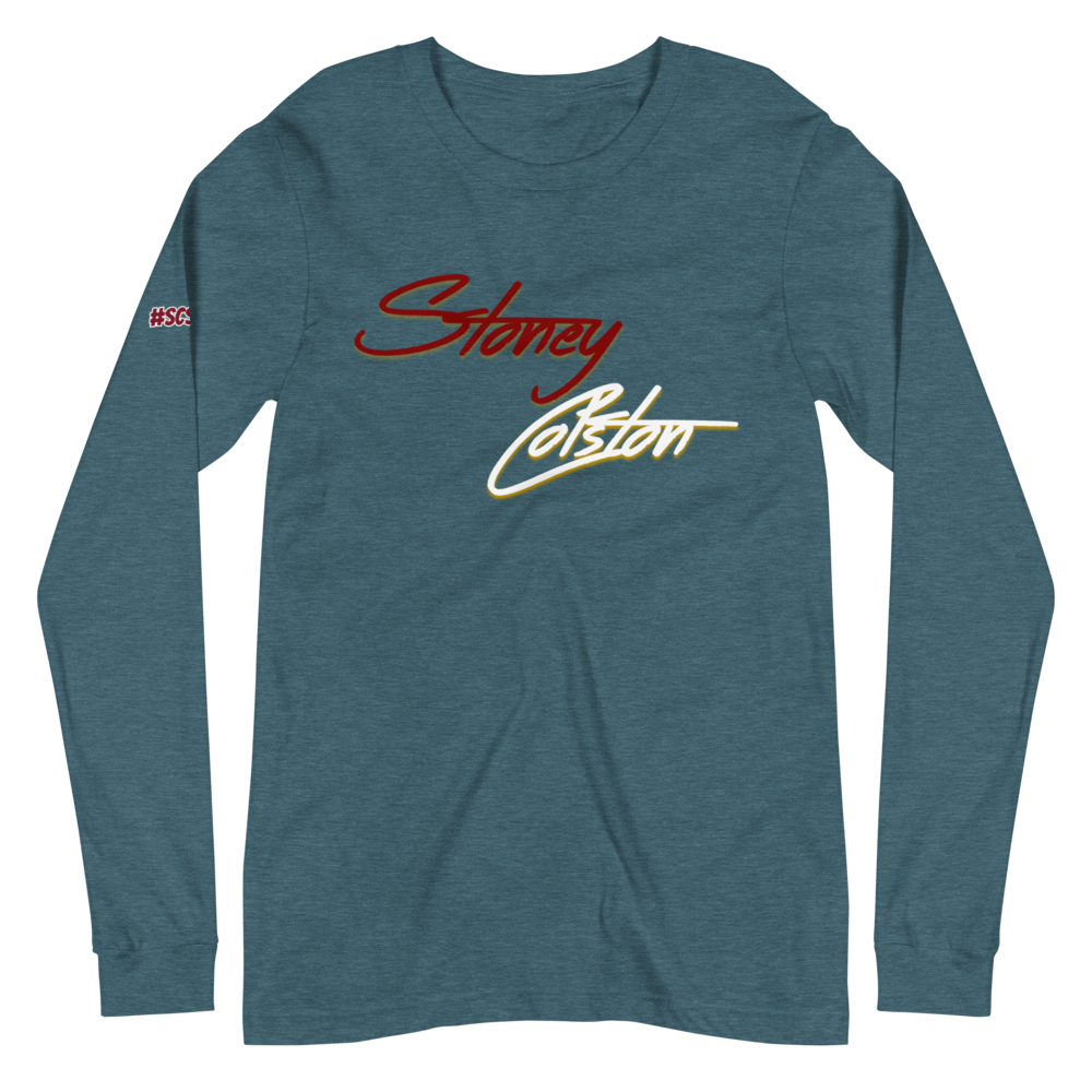 STONEY-COLSTON-PRIMETIME-GOLD-2.0-ALL-3501_unisex-long-sleeve-tee-heather-deep-teal-front-6161fe196dca1.png