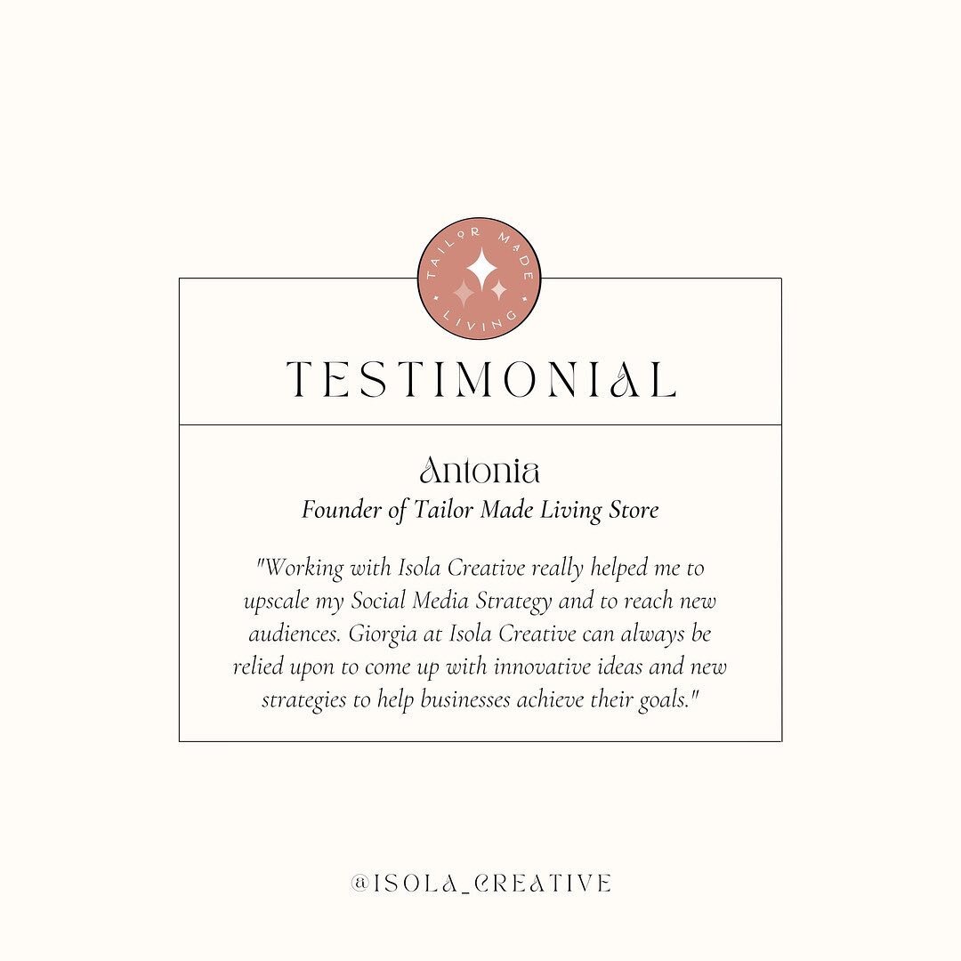 Sharing some previous Client Love this Monday! 🤎
⠀⠀⠀⠀⠀⠀⠀⠀⠀
I worked with Antonia from Tailor Made Living to manage her Social Media on a Monthly basis. Here are some results we achieved after 6 Month's managing their Social Media.. 👇🏼⁠
⁠
▫️From 3K