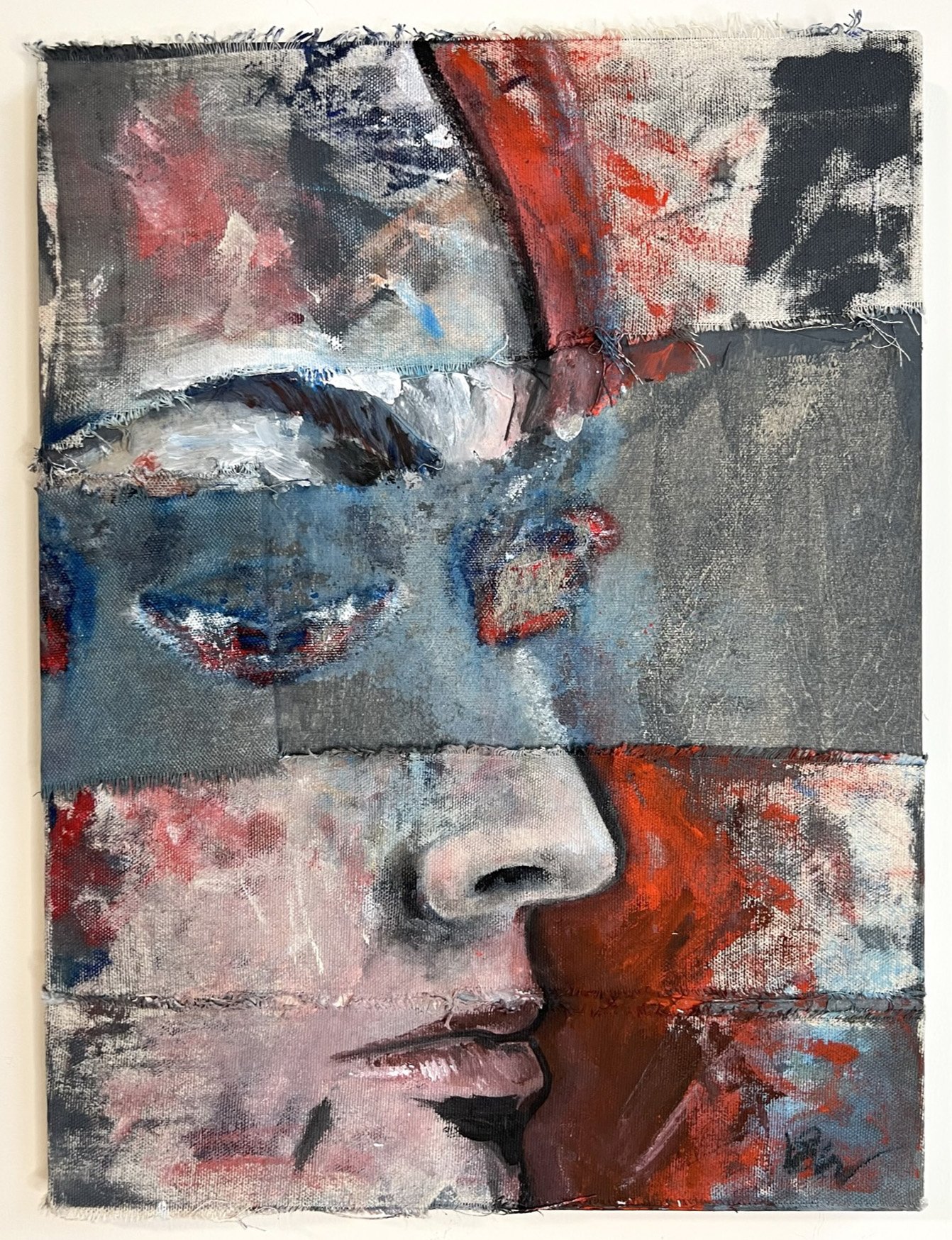 MOTHER (Superhero), acrylic and canvas over panel, 16 in by 12 in by .75 in, 2023