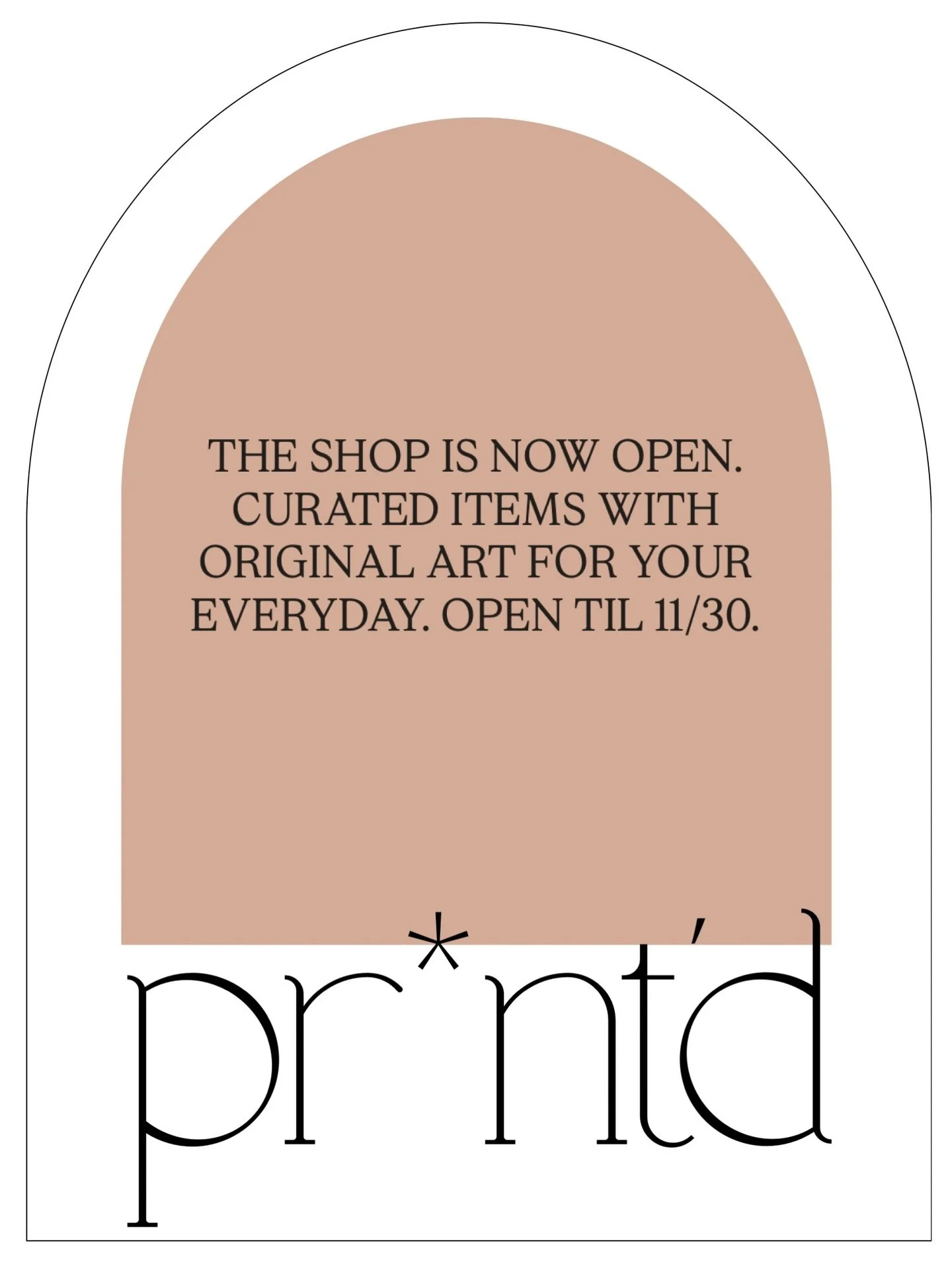 the PR*NT&rsquo;D SHOP is open! 🎁🎄🤶
The time has come my friends, my newest shop idea is open. A chance to bring art into your everyday. All orders will be made to order. Each piece was specially curated and chosen for its quality. All sales are f