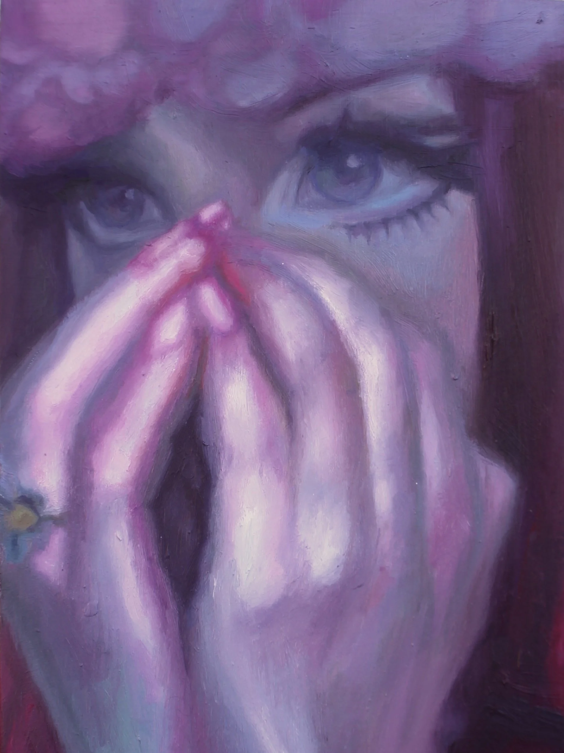 Magical Girl, 8" x 6", Oil on wood, 2025