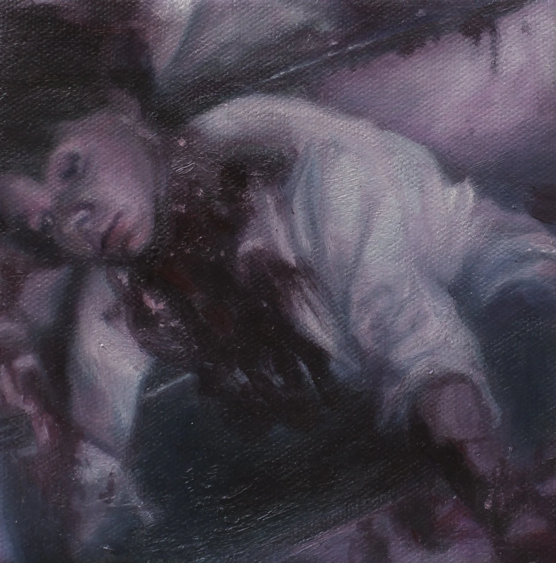Harold, Oil on canvas, 6" x 6", 2022 (Sold)