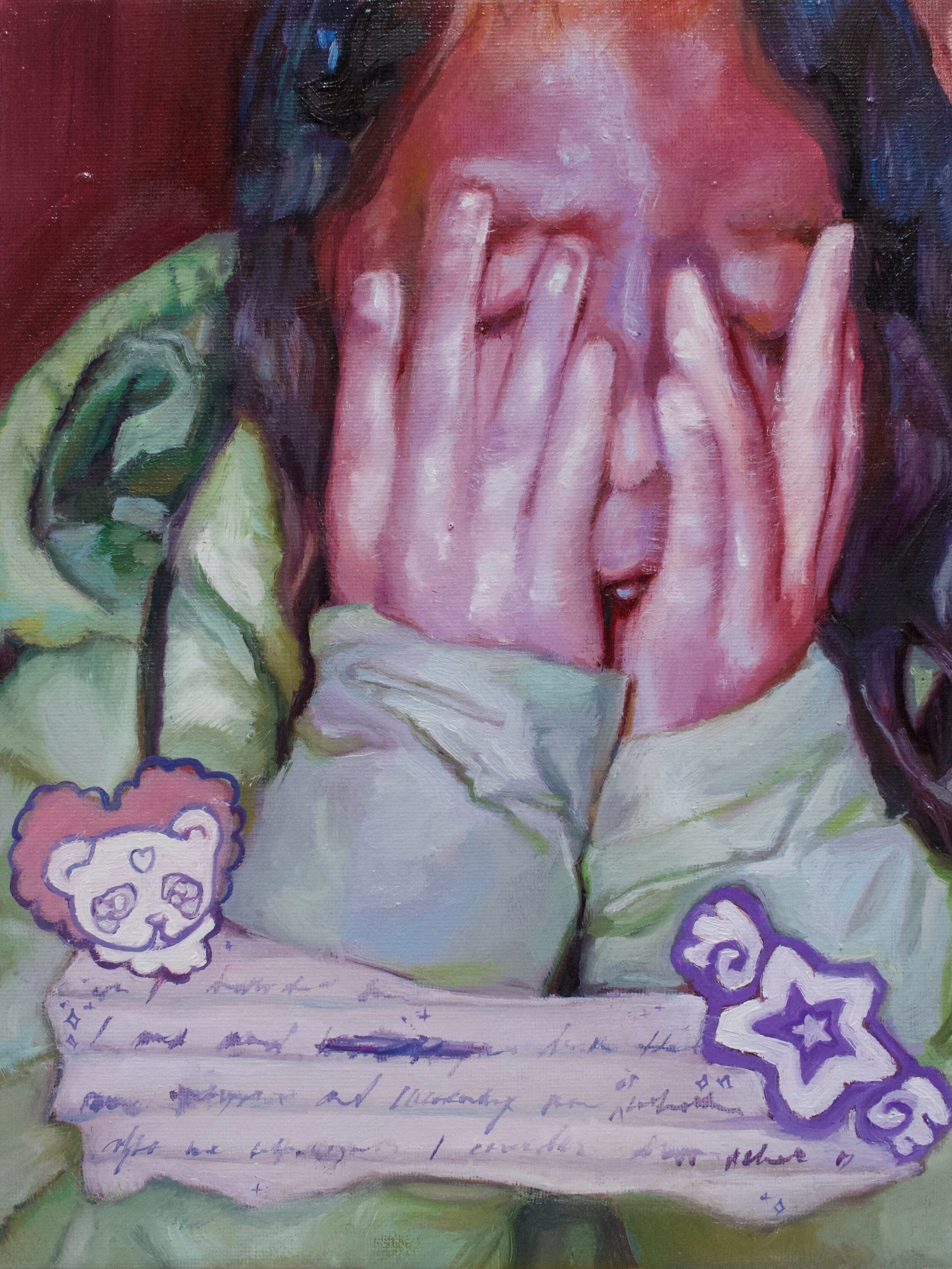 7th Grade, Oil on canvas, 12" x 9", 2021 (Sold)