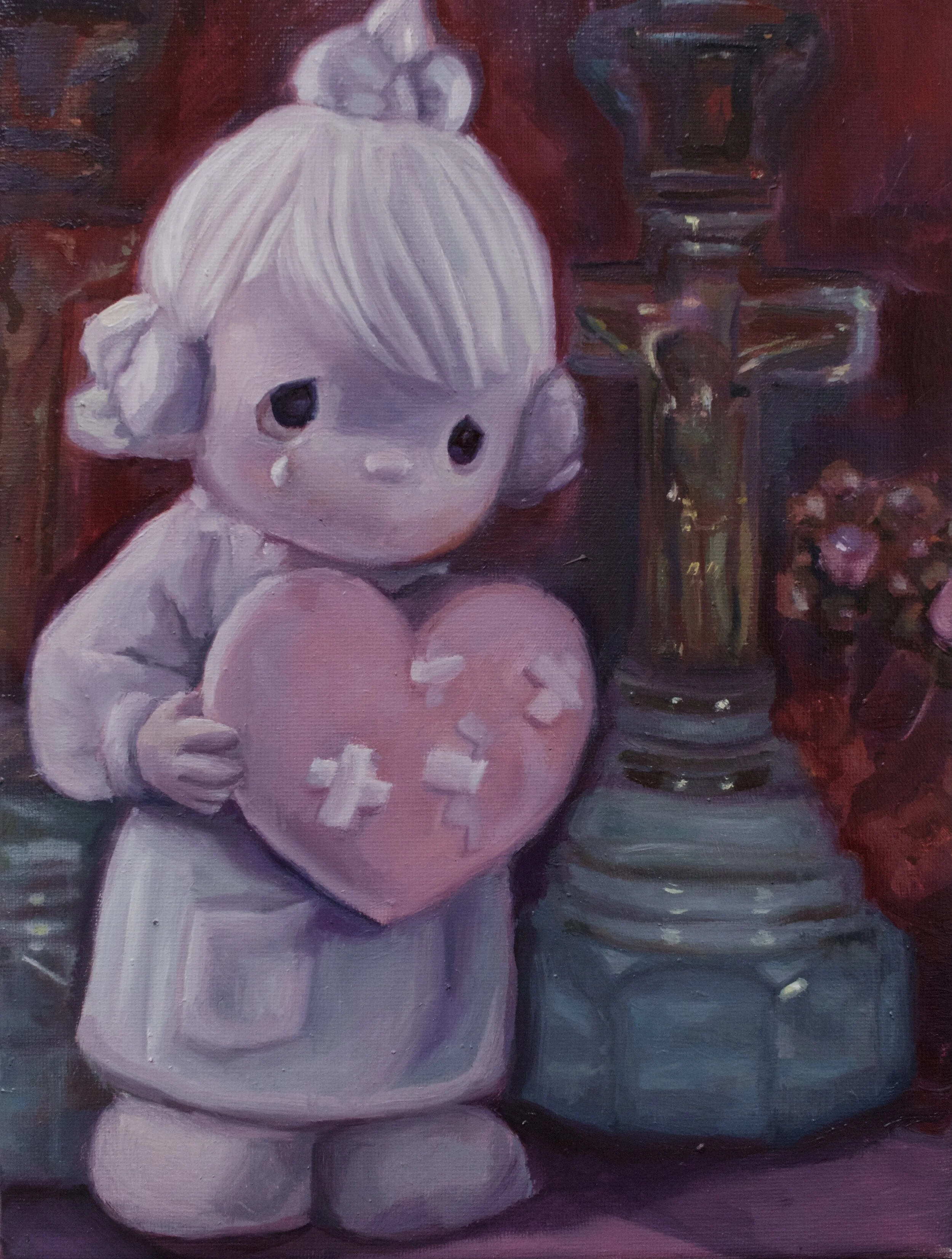Precious Moments, Oil on canvas, 12" x 9", 2021