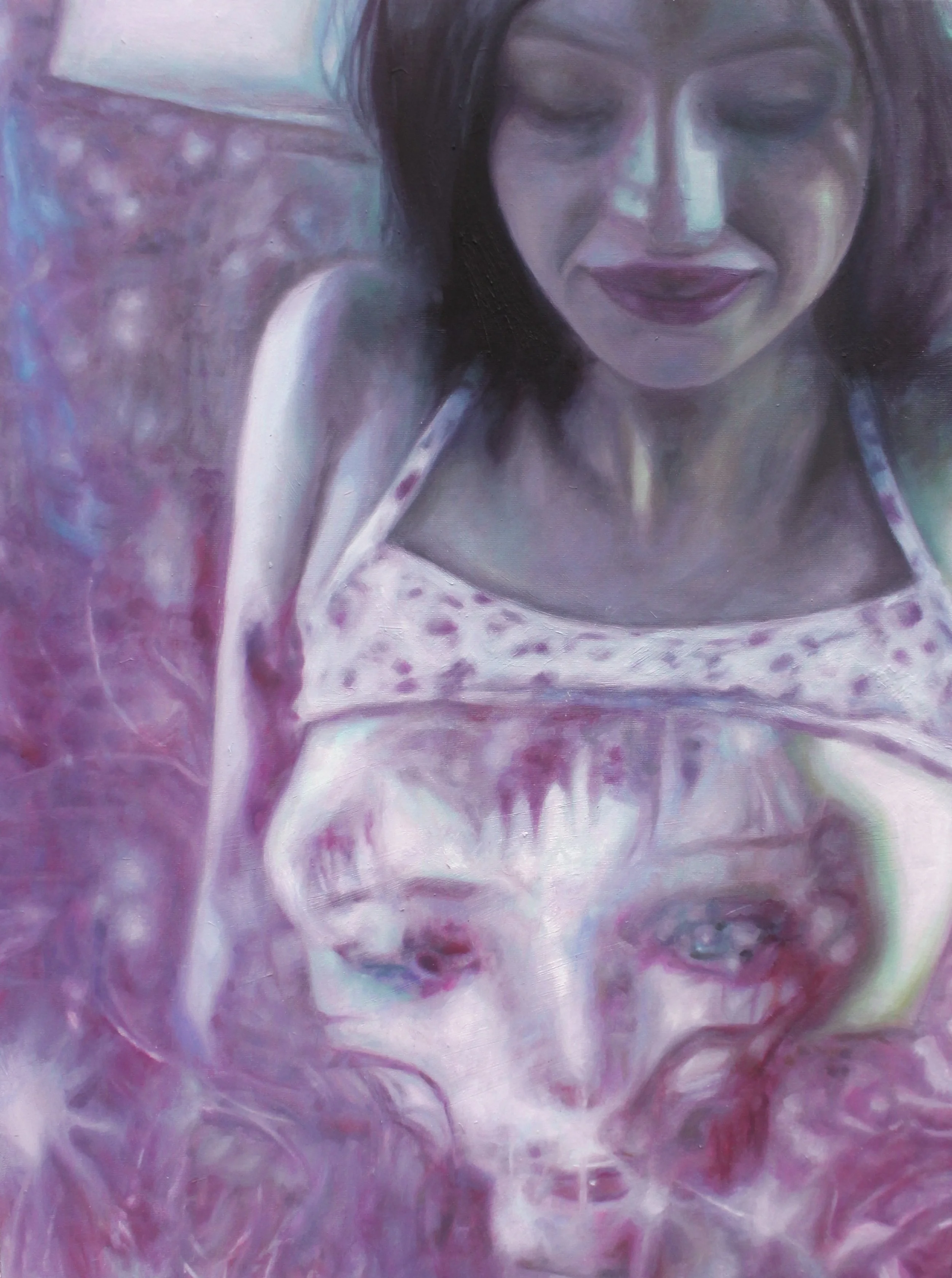 Real Human Girl, 12' x 16", Oil on canvas, 2026