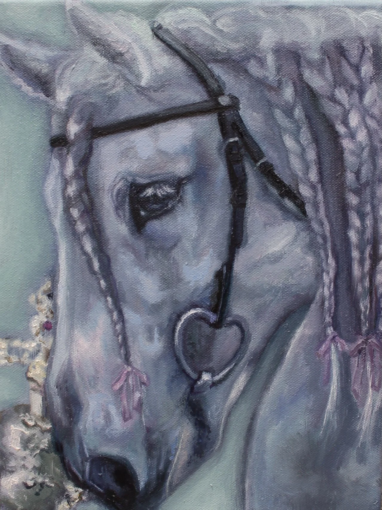 Girlhorse, Oil on canvas, 12" x 9", 2022