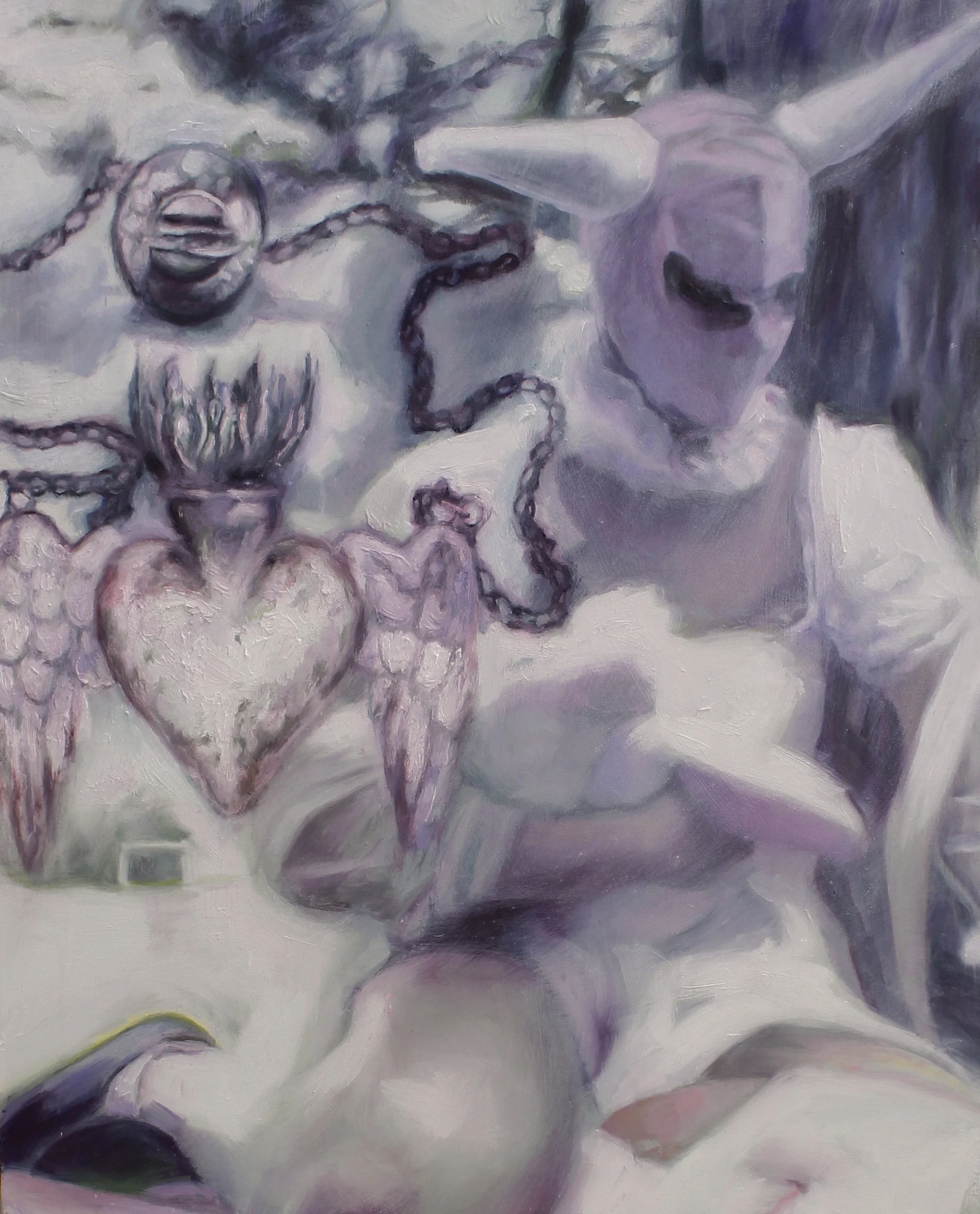 Learning to Love, Oil on canvas, 30" x 24", 2023
