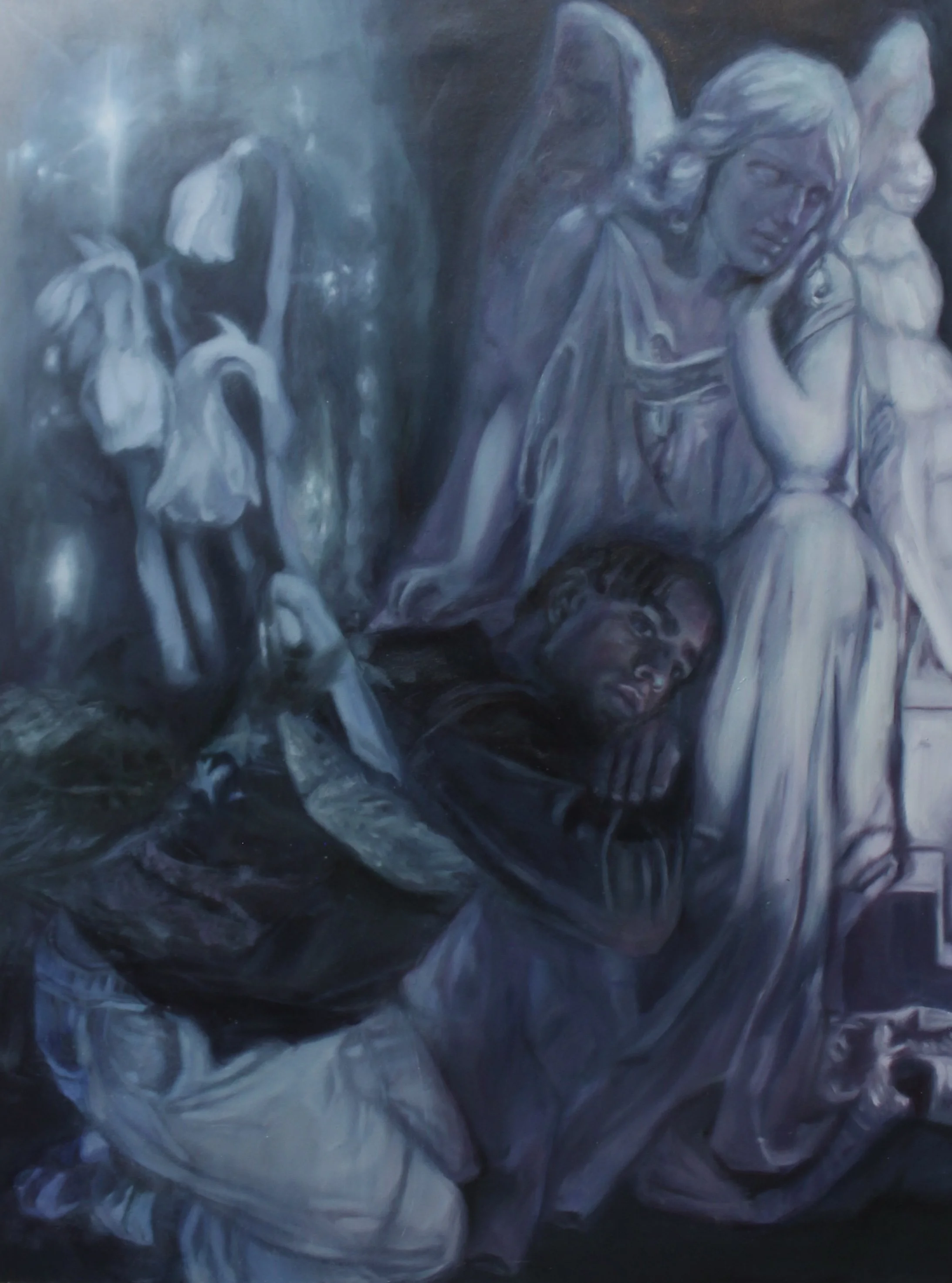 A God Fearing Man, Oil on canvas, 4' x 3', 2022