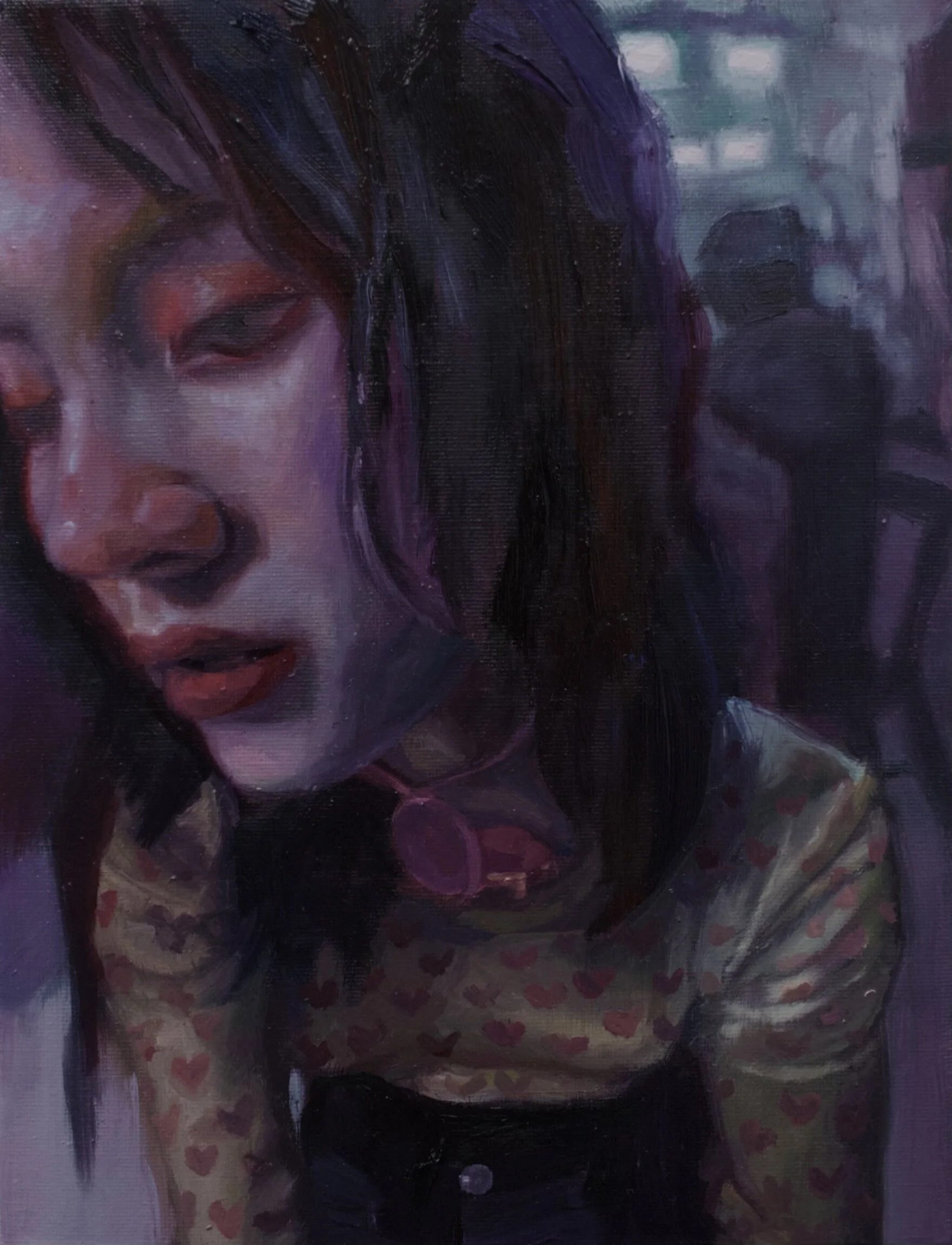 Fallen Angels, Oil on canvas 12" x 9", 2021 (Sold)