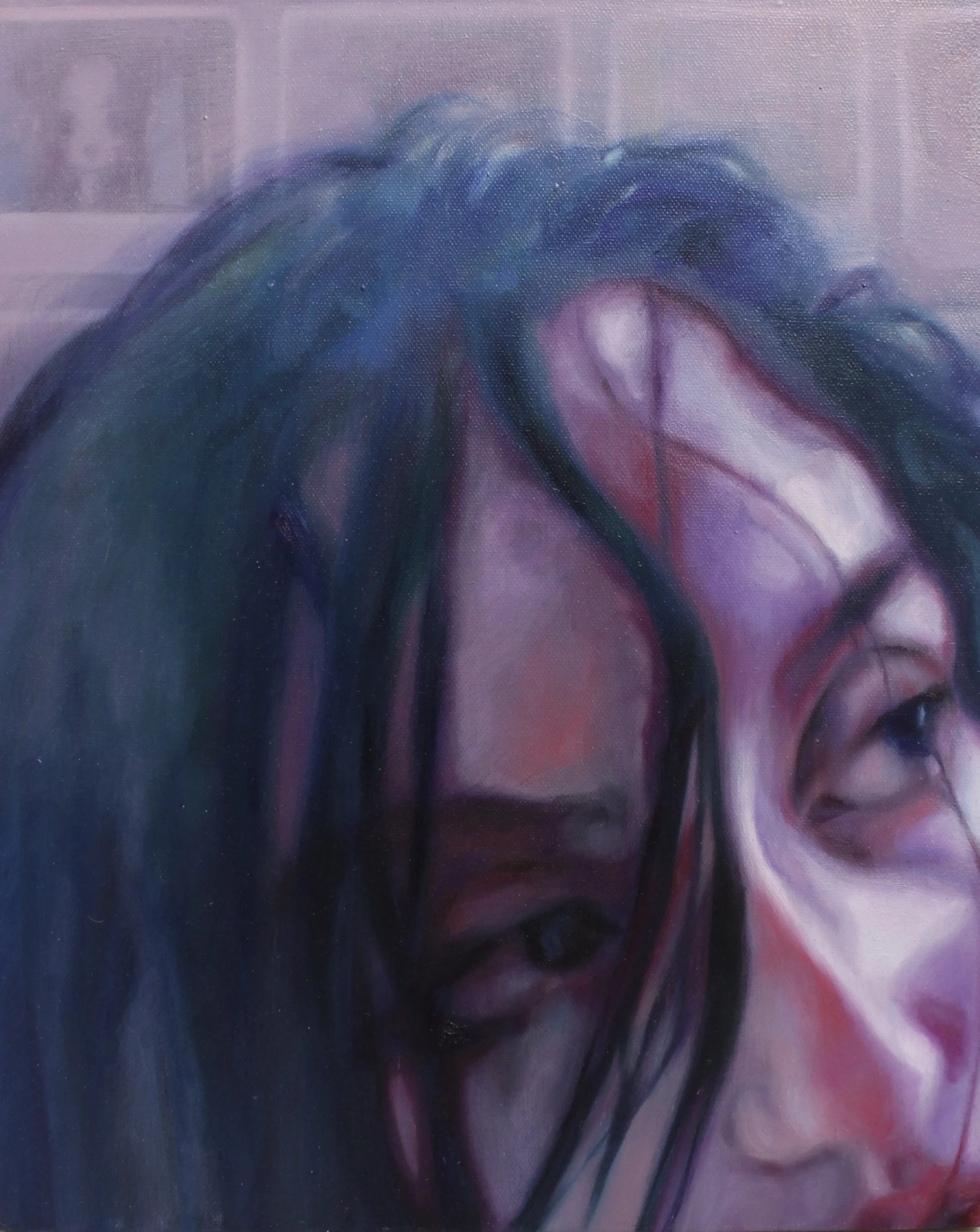 girlsgogames, Oil on canvas, 20" x 16", 2022