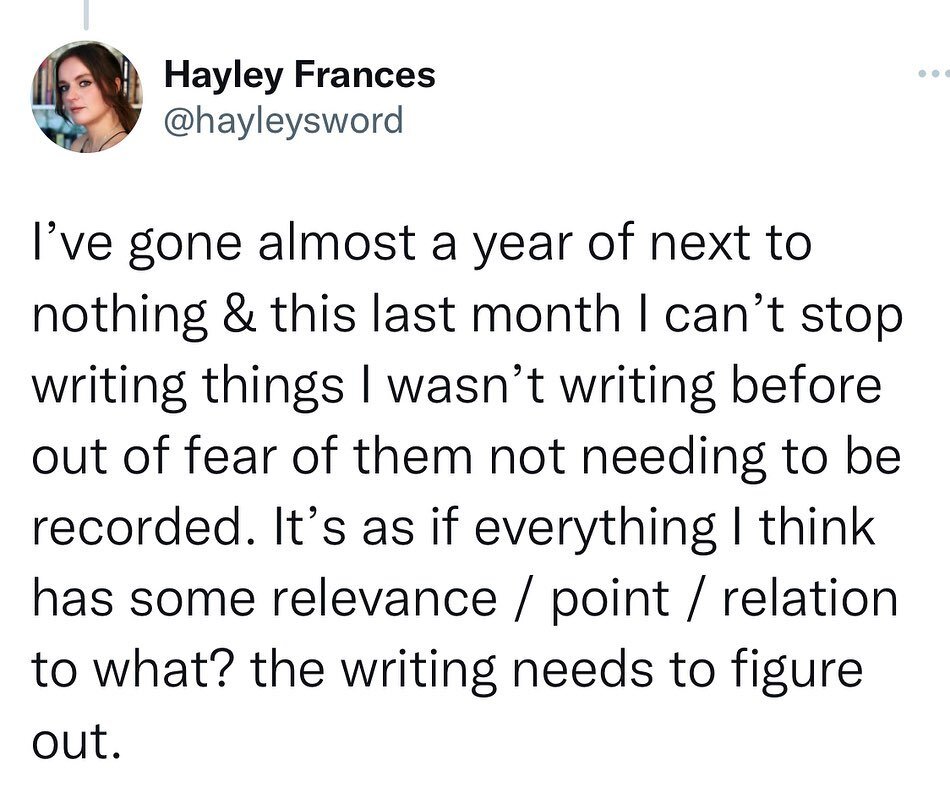Documenting the process. That is all.