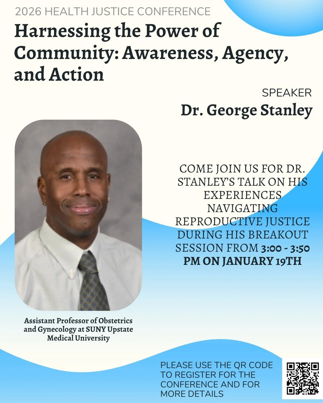 Dr. George Stanley is a Syracuse native and a proud graduate of local Syracuse high schools. He graduated from Nottingham High School, received a degree in neuroscience from Colgate University, and received his M.D. degree here at SUNY Upstate Medica