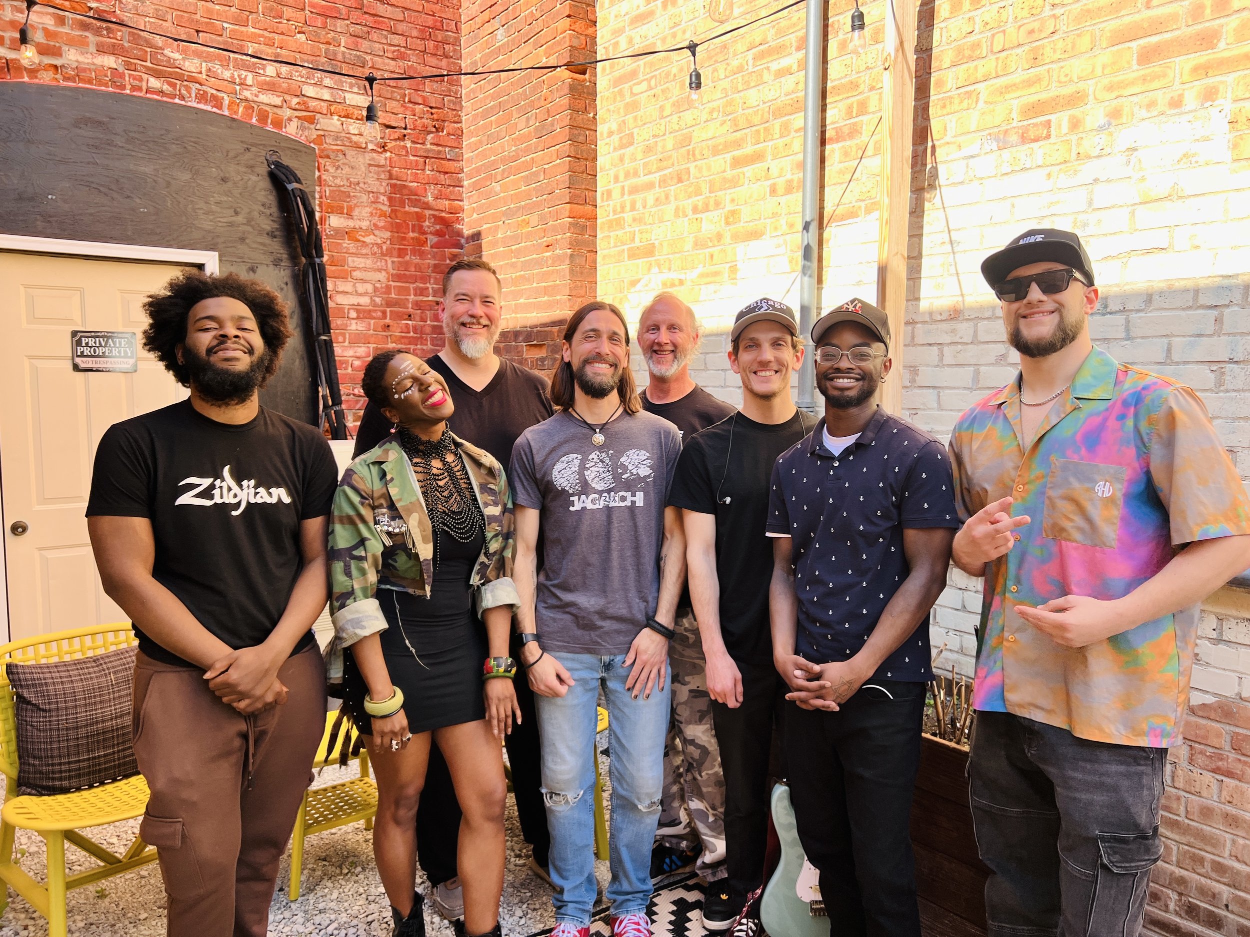 rebel noire and the accomplices with Paul Kilmson of Theory One Studio and Justin of Red Chuck Productions and Anywhere the Needle Drops, with guest artist Gxldsoulrebel (April 2025) 