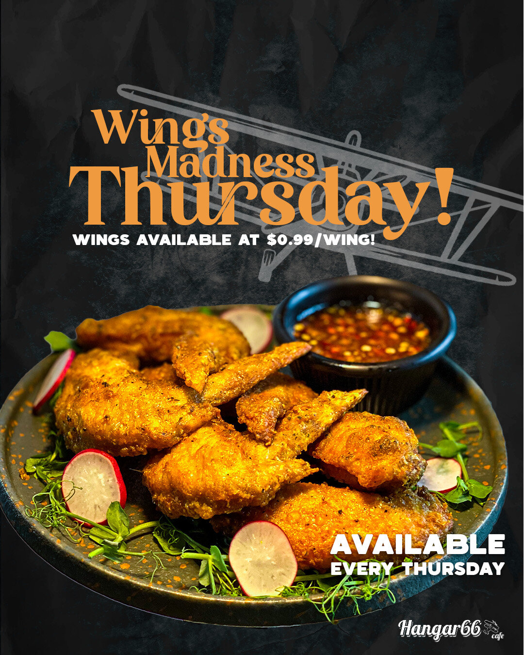 Get ready to go wild with our Wings Madness Thursday 🍗🔥

For only $0.99 per wing, satisfy your cravings with our succulent and juicy chicken wings that are sure to tantalise your taste buds.

Join us every Thursday for a finger-licking good time th