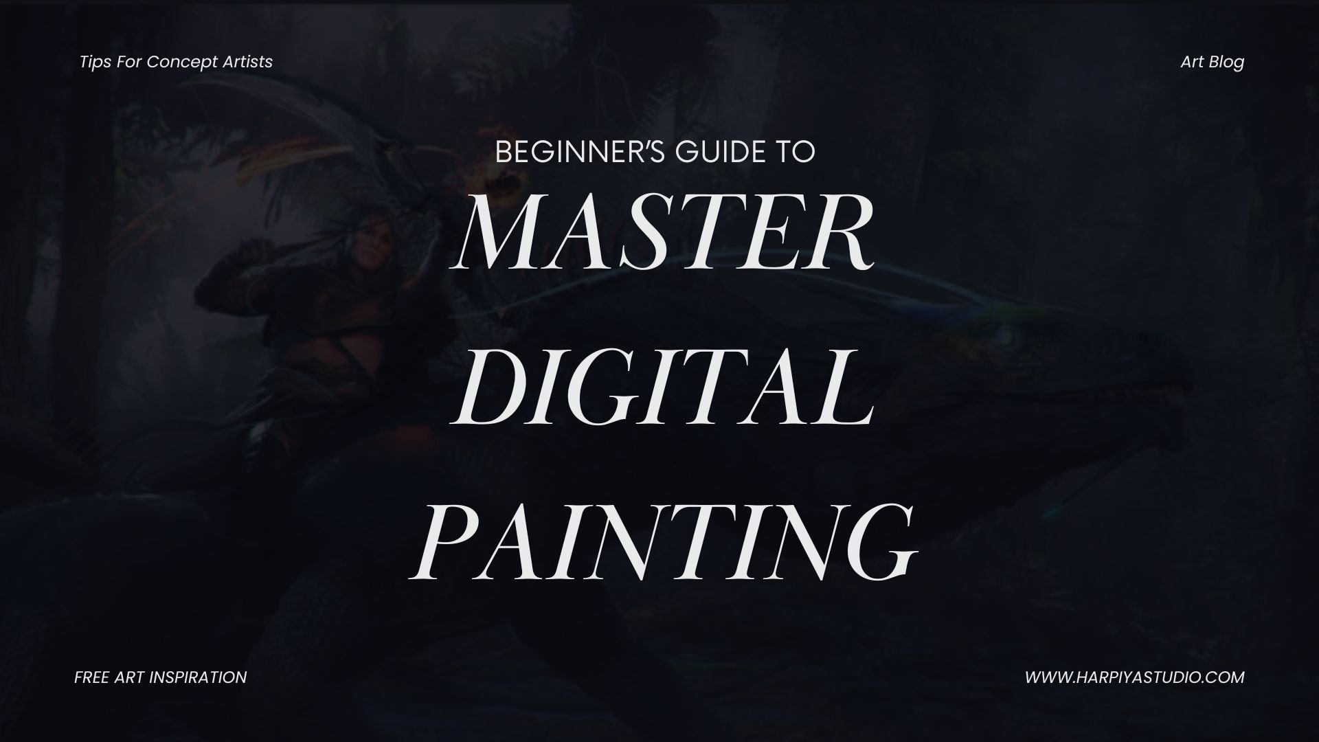 My step by step process creating a digital painting