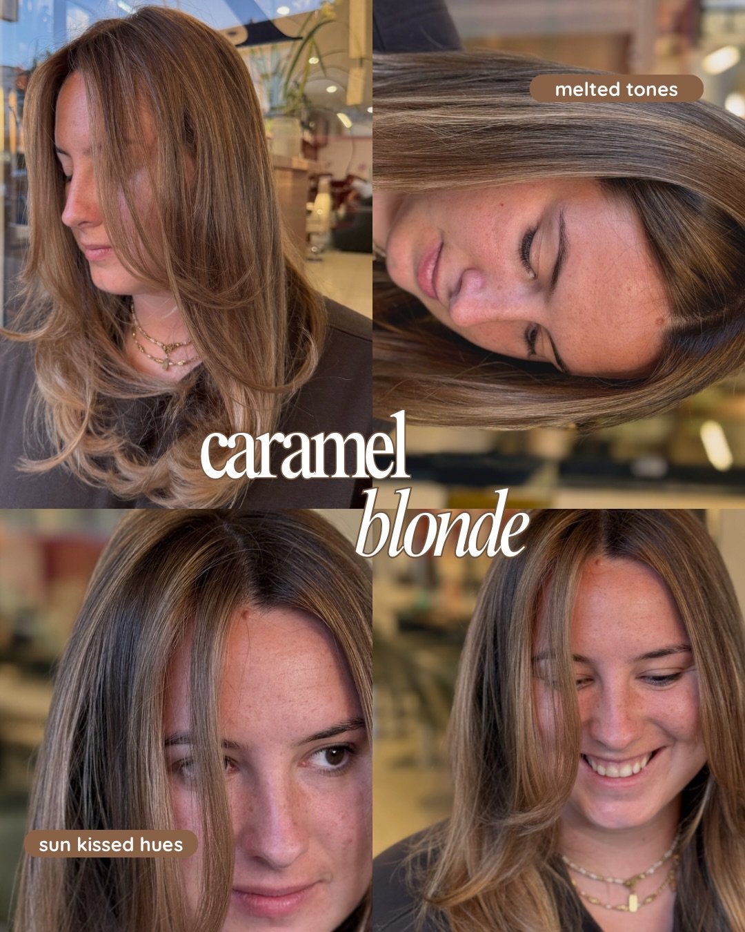 Caramel Blonde 🤎⭐️

Soft bronde tones with glossy caramel dimension. 

#colourtransformation #brondehair #sydney #sydneyhairdresser