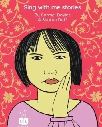 Illustration of a Chinese lady with her hand on her left cheek