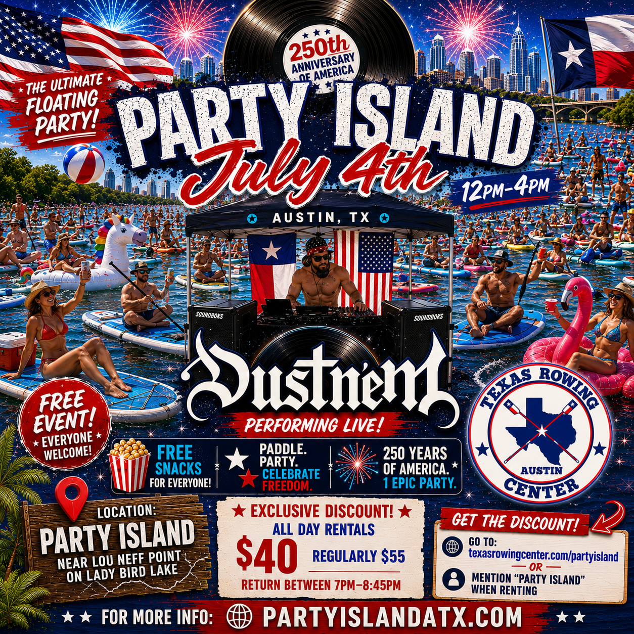 PARTY ISLAND JULY 4TH CELEBRATION