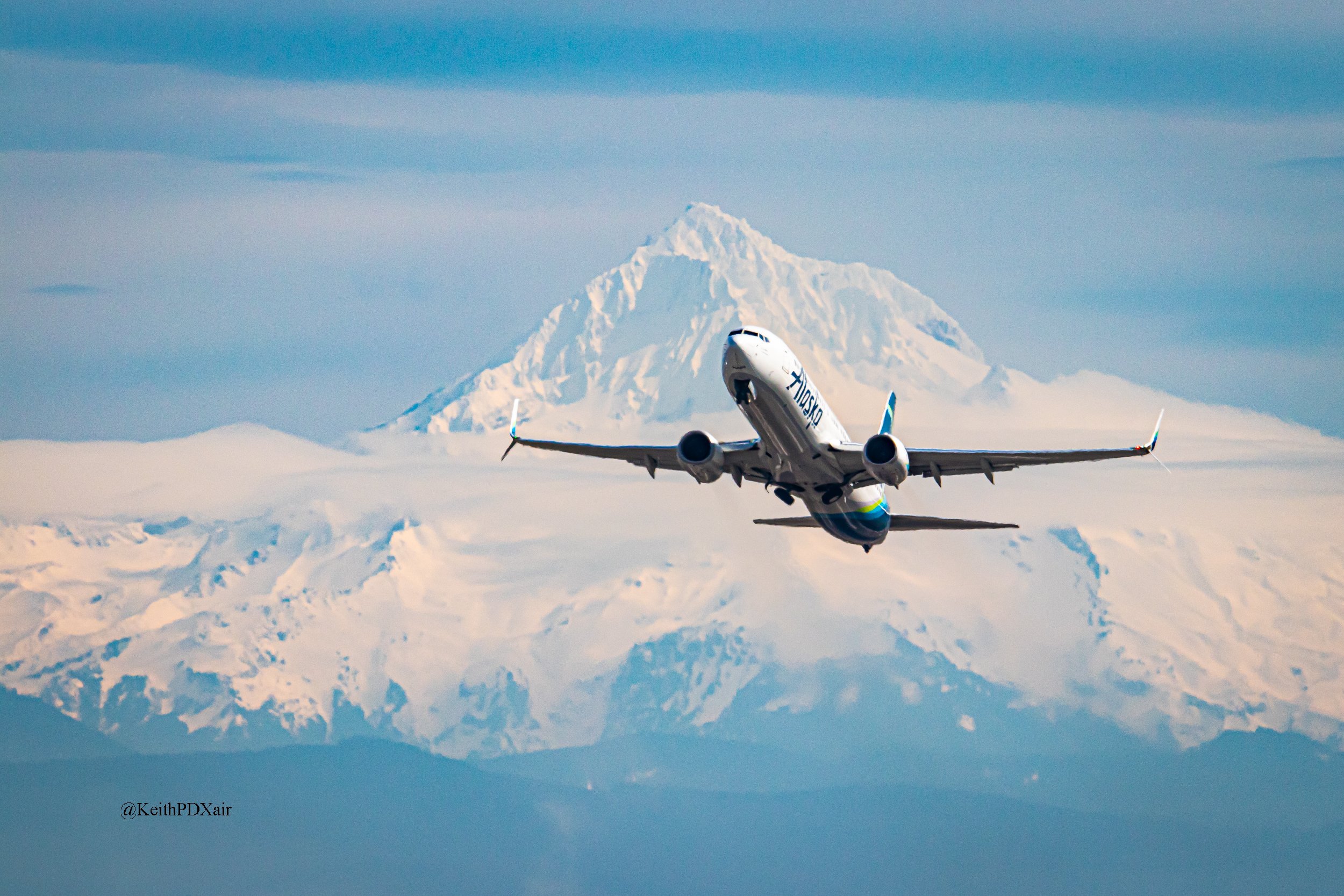 1405 Alaska Airlines N284AK B737-900ER B739 Departing PDX 3/11/2022