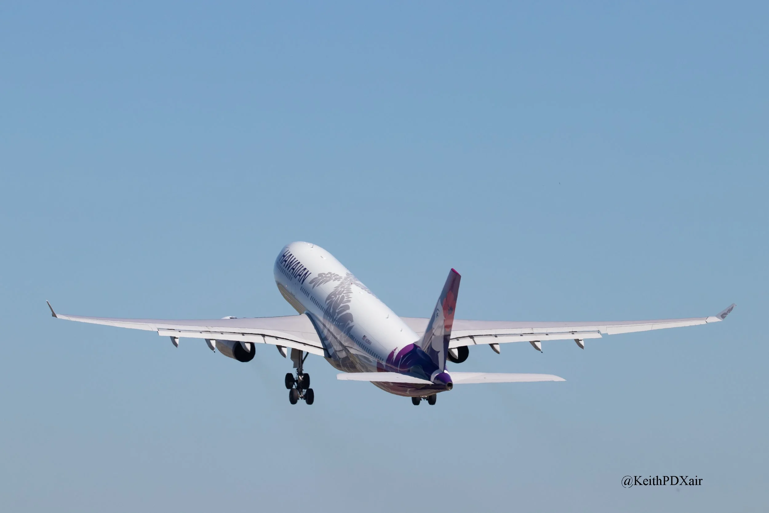 1206 Hawaiian Airlines A330 N395HA PDX-HNL 7/11/2022