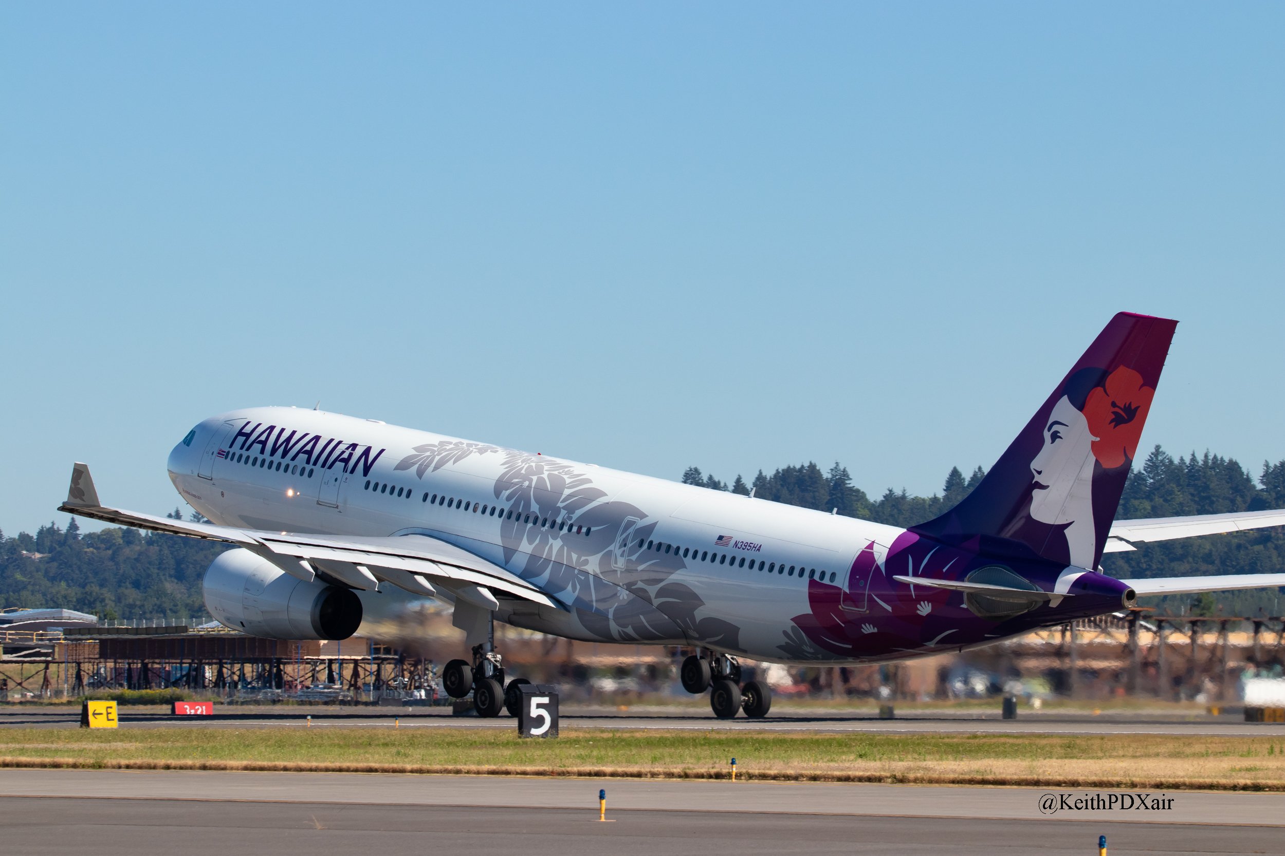 1199 Hawaiian Airlines A330 N395HA PDX-HNL 7/11/2022