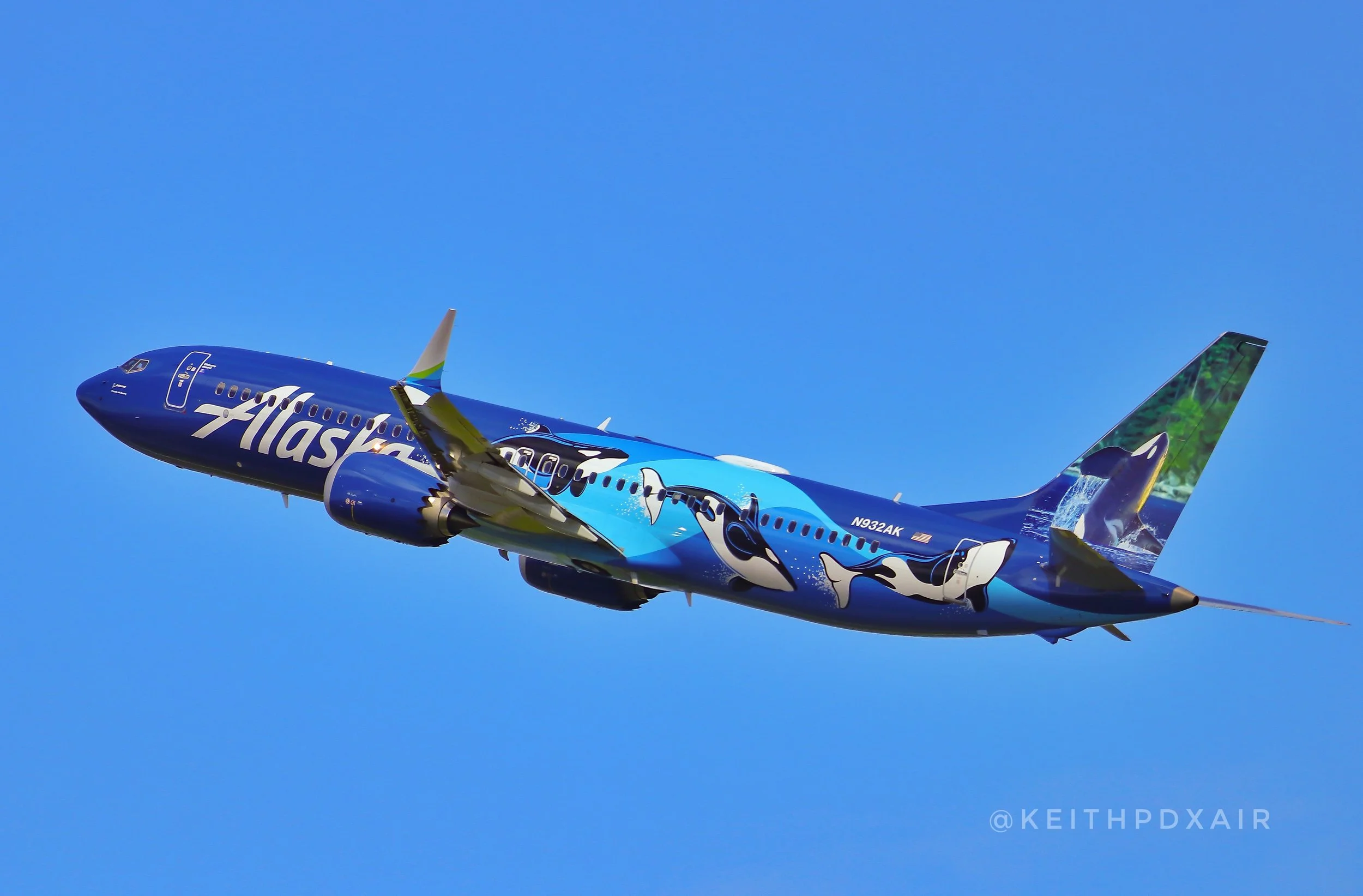 0924 Alaska Airlines 737 Max 9 B39M N932AK 4/5/2022