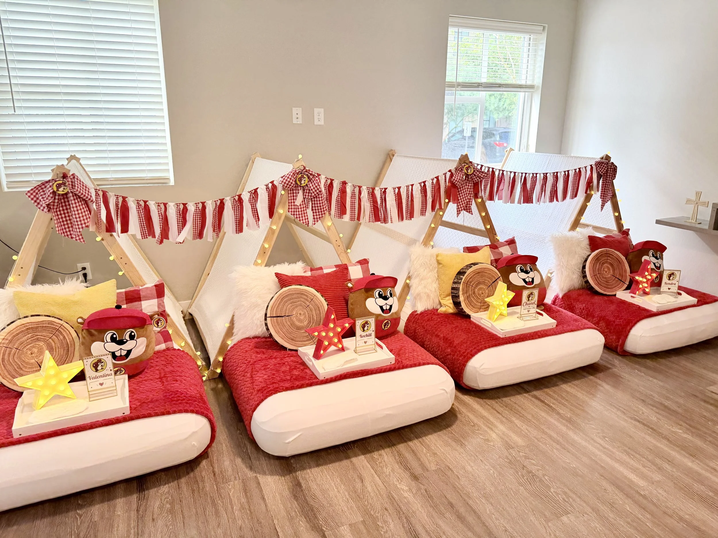 Buc-ee's sleepover party