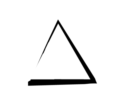 Triangle with open end