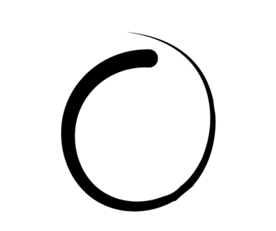 Circle drawn with an opening