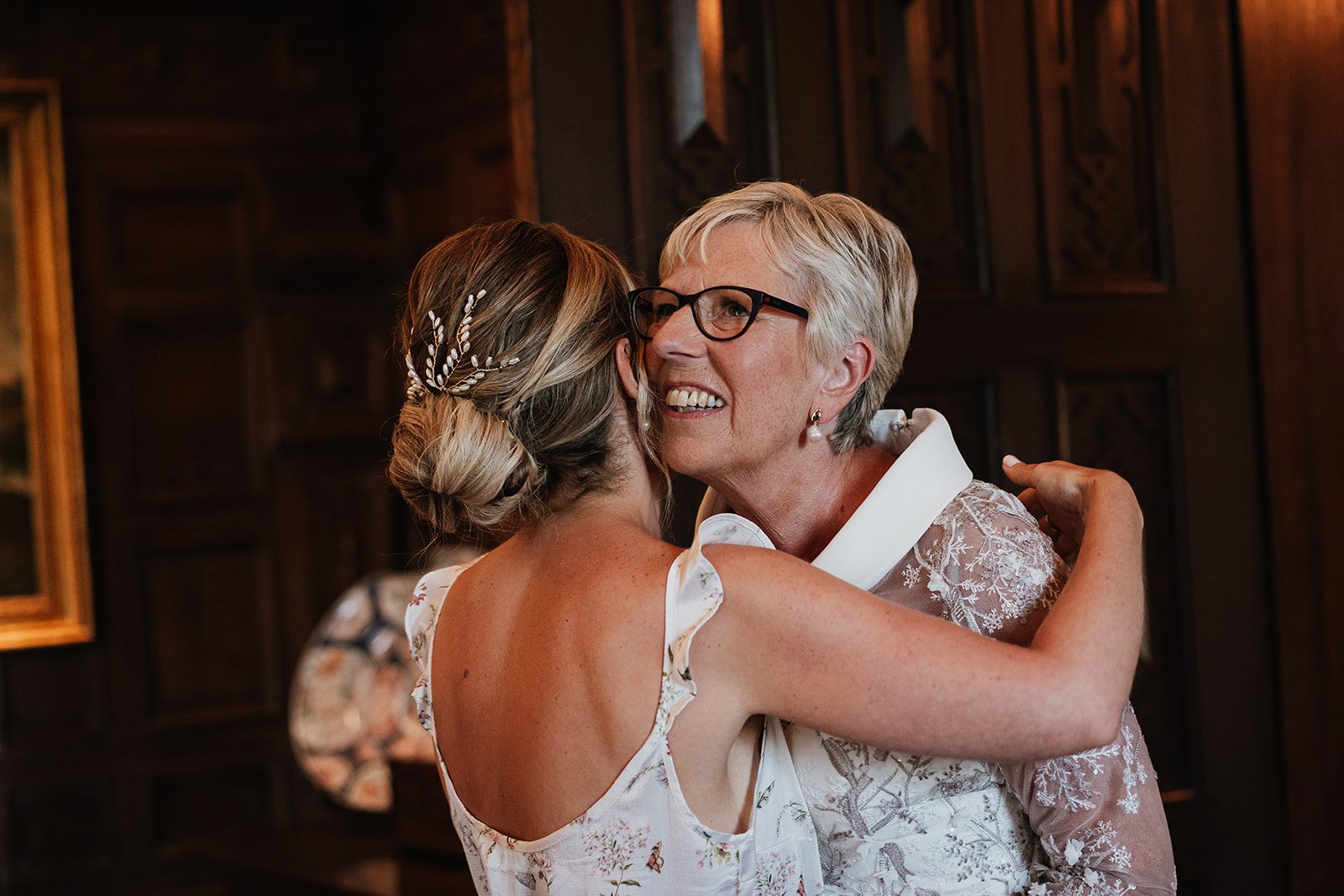 Relaxed hugs captured at Dorfold Hall in Cheshire