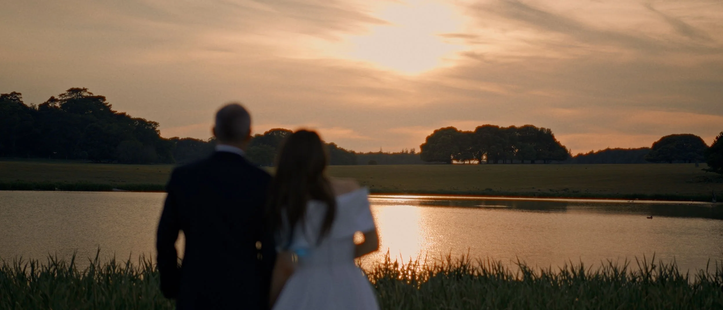 Wedding couple portrait Holkham