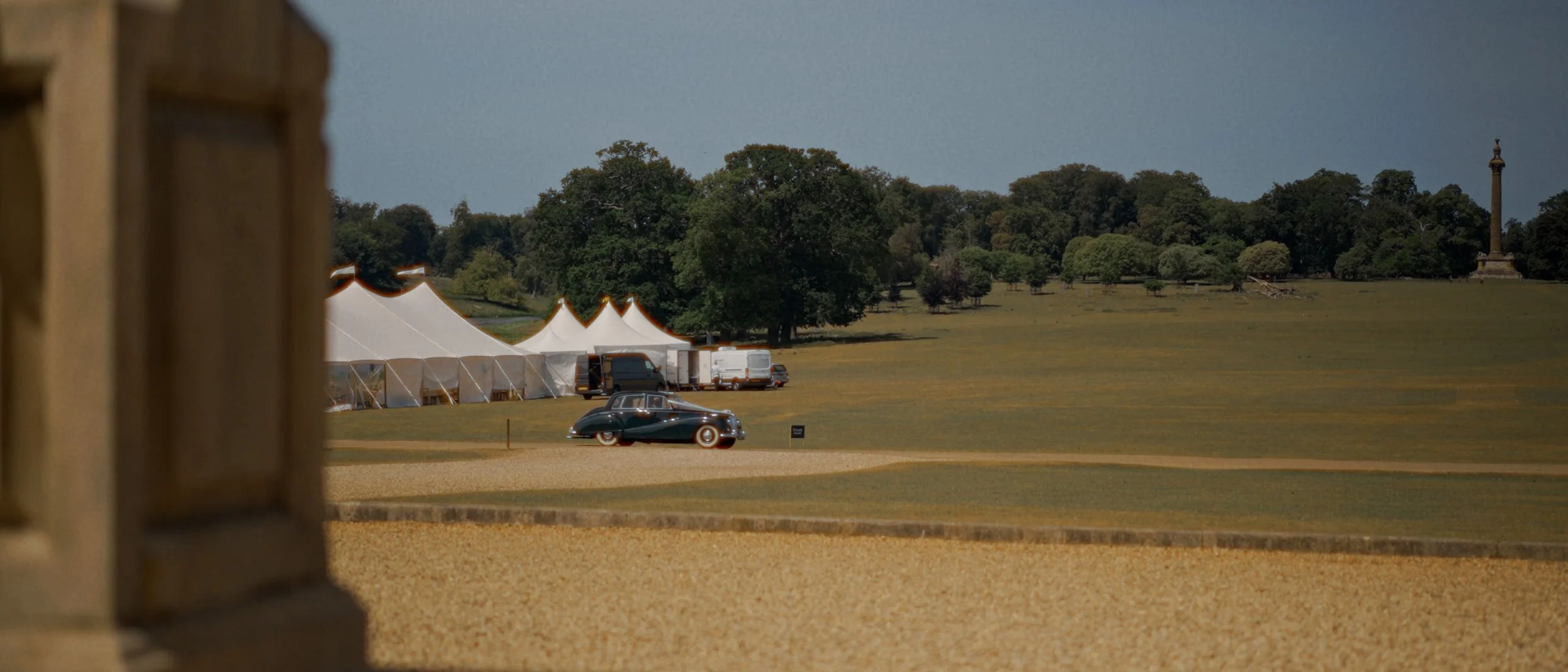 Bridal car Holkham Hall