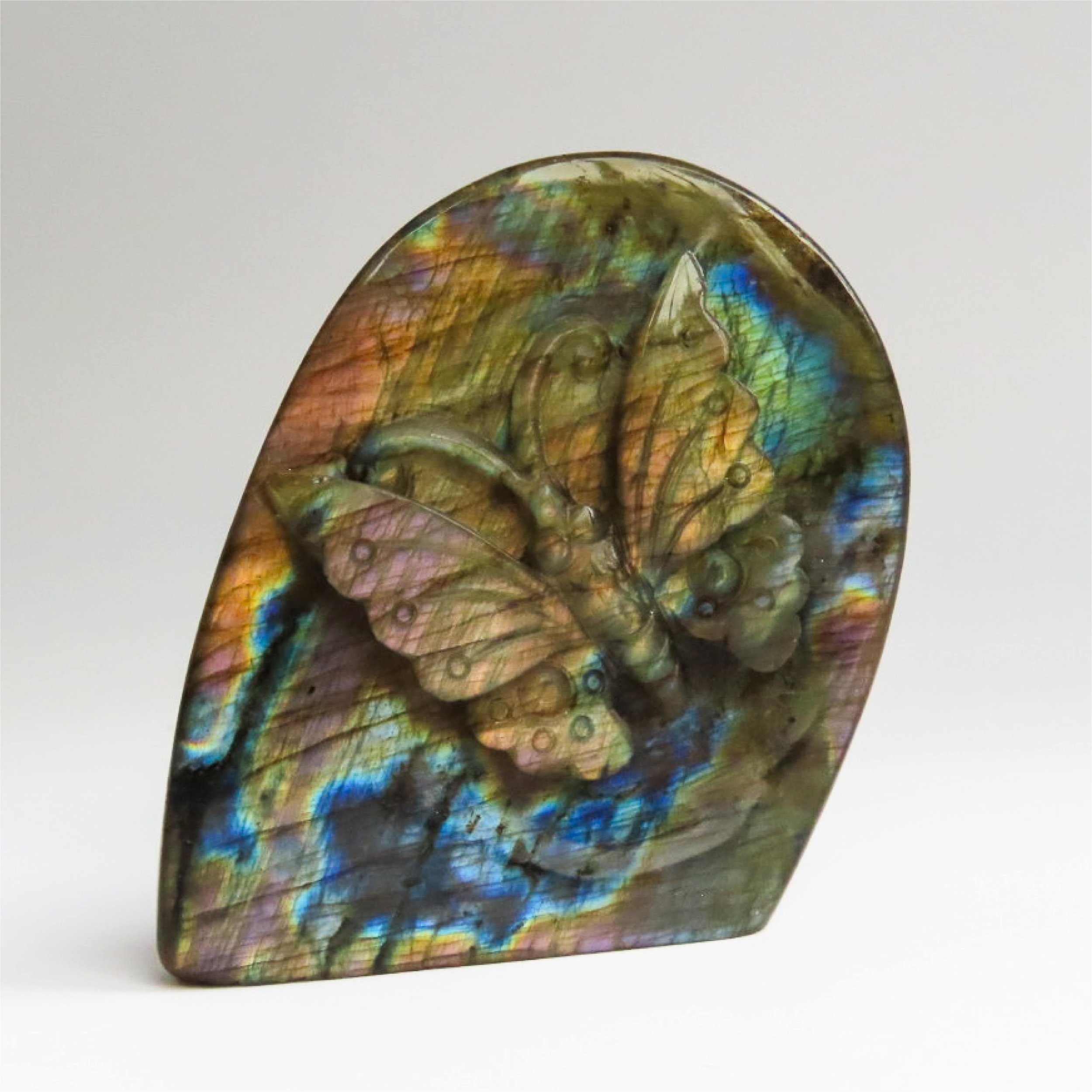 Labradorite UK, Labradorite freeform, labradorite crystal butterfly, labradorite flash