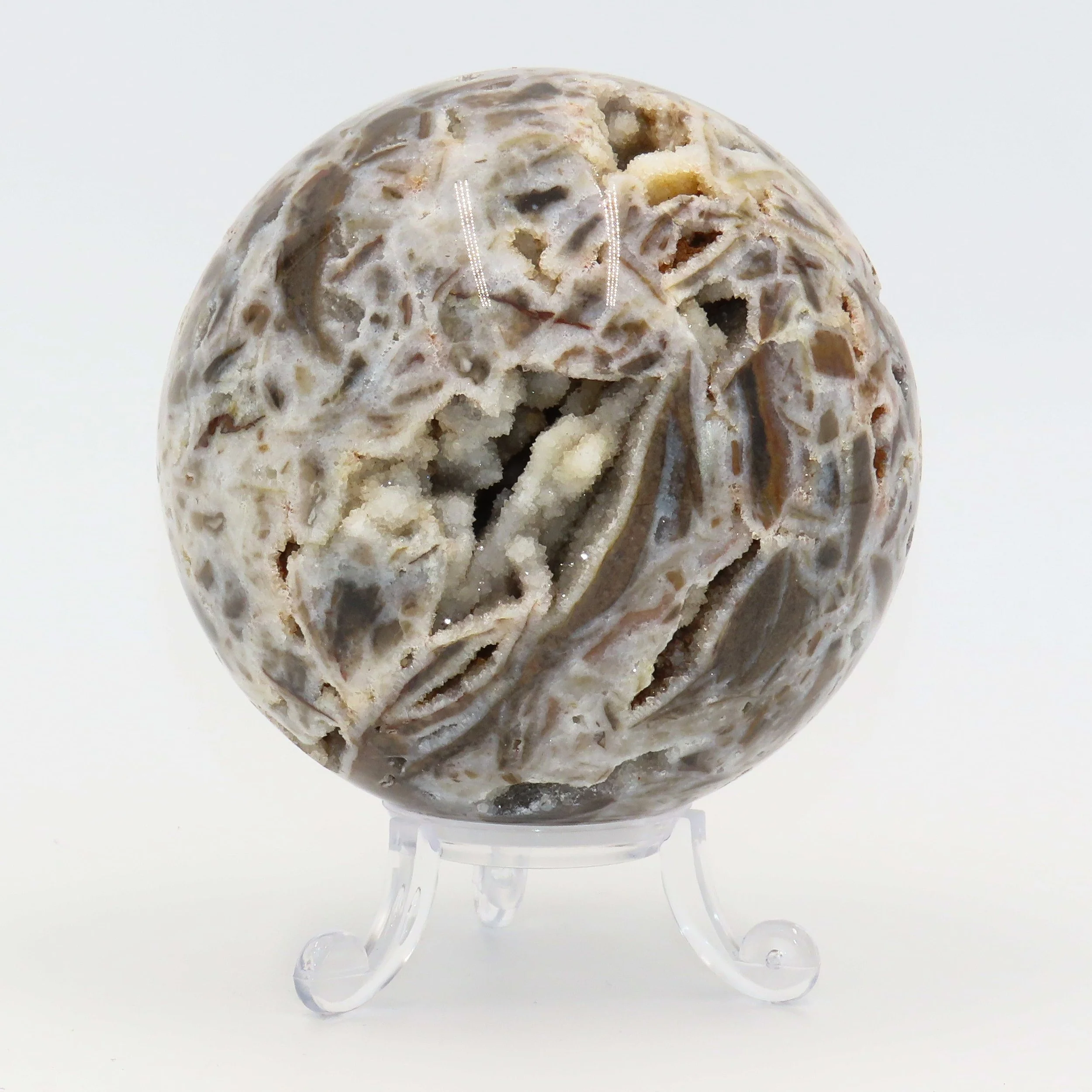 Sphalerite Gemstone Sphere On Stand