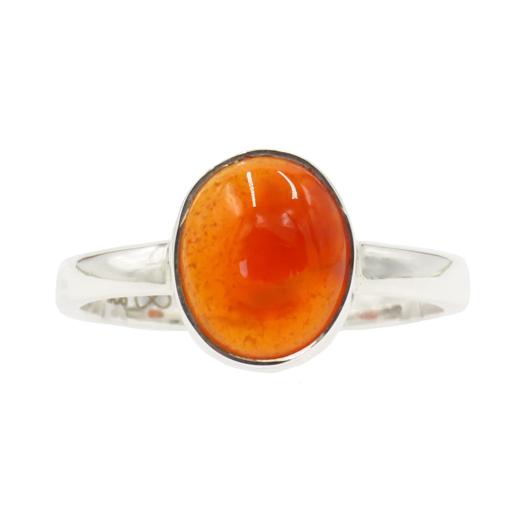 Carnelian 925 Silver Ring Size T