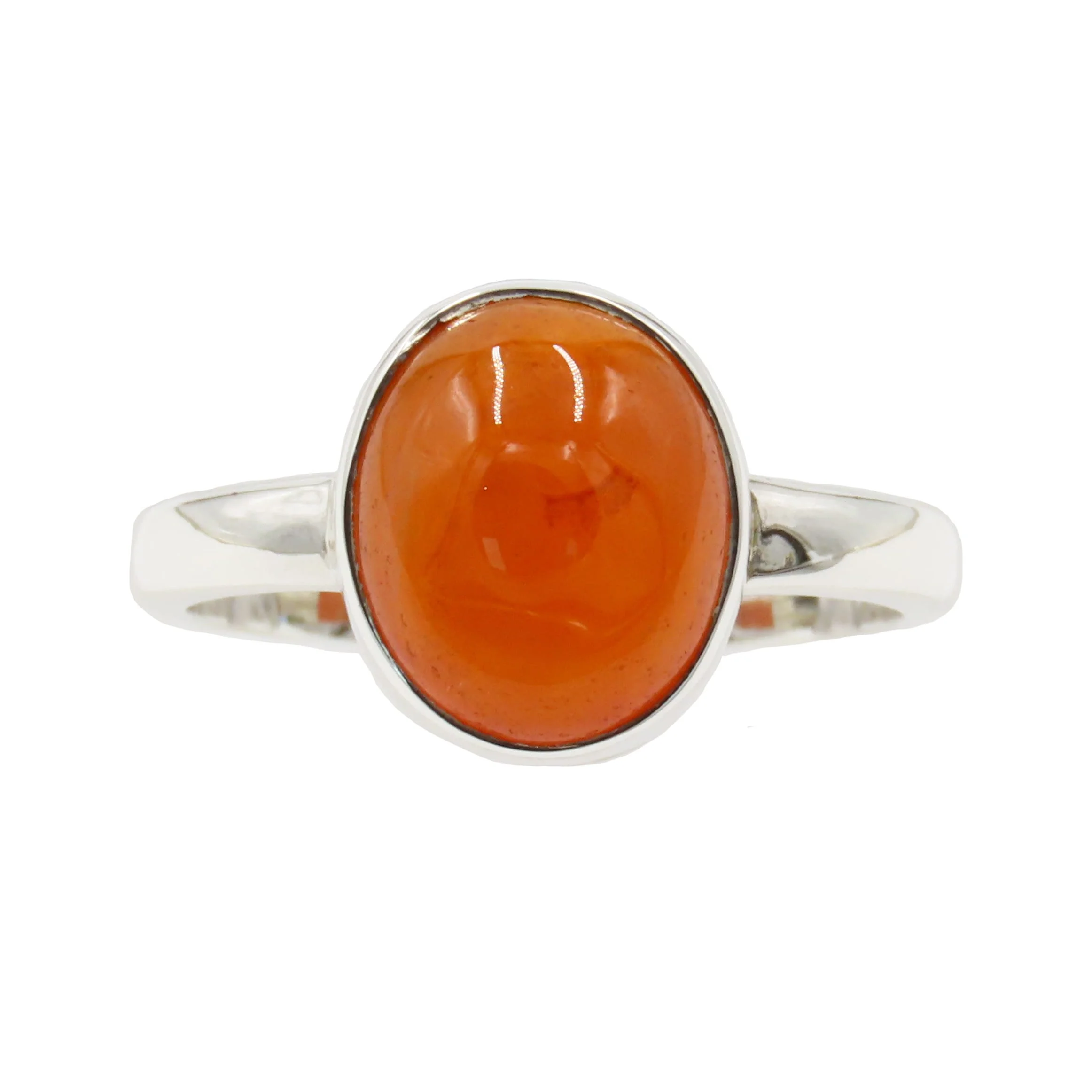 Carnelian 925 Silver Ring Size O