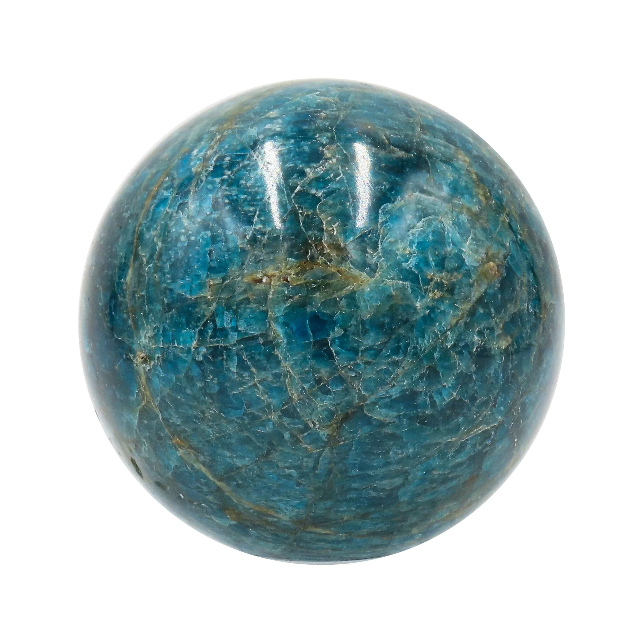 Blue Apatite Sphere