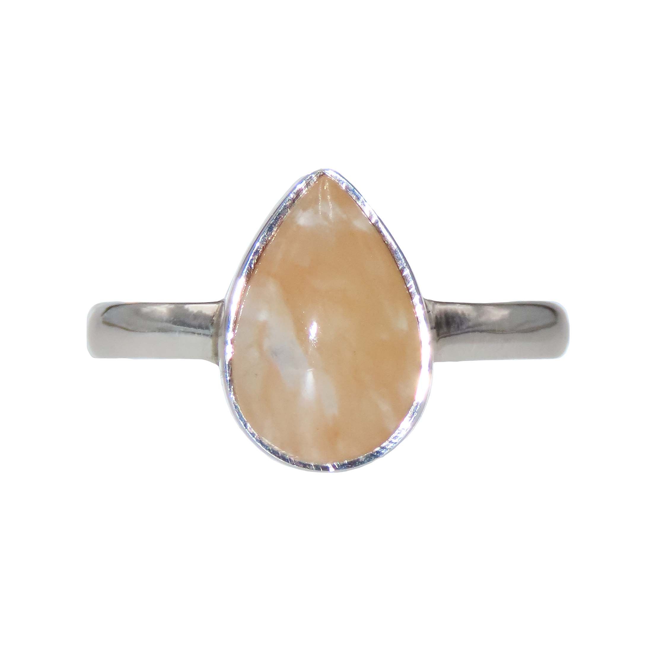 Agate crystal Gemstone 925 Sterling Silver Healing Ring