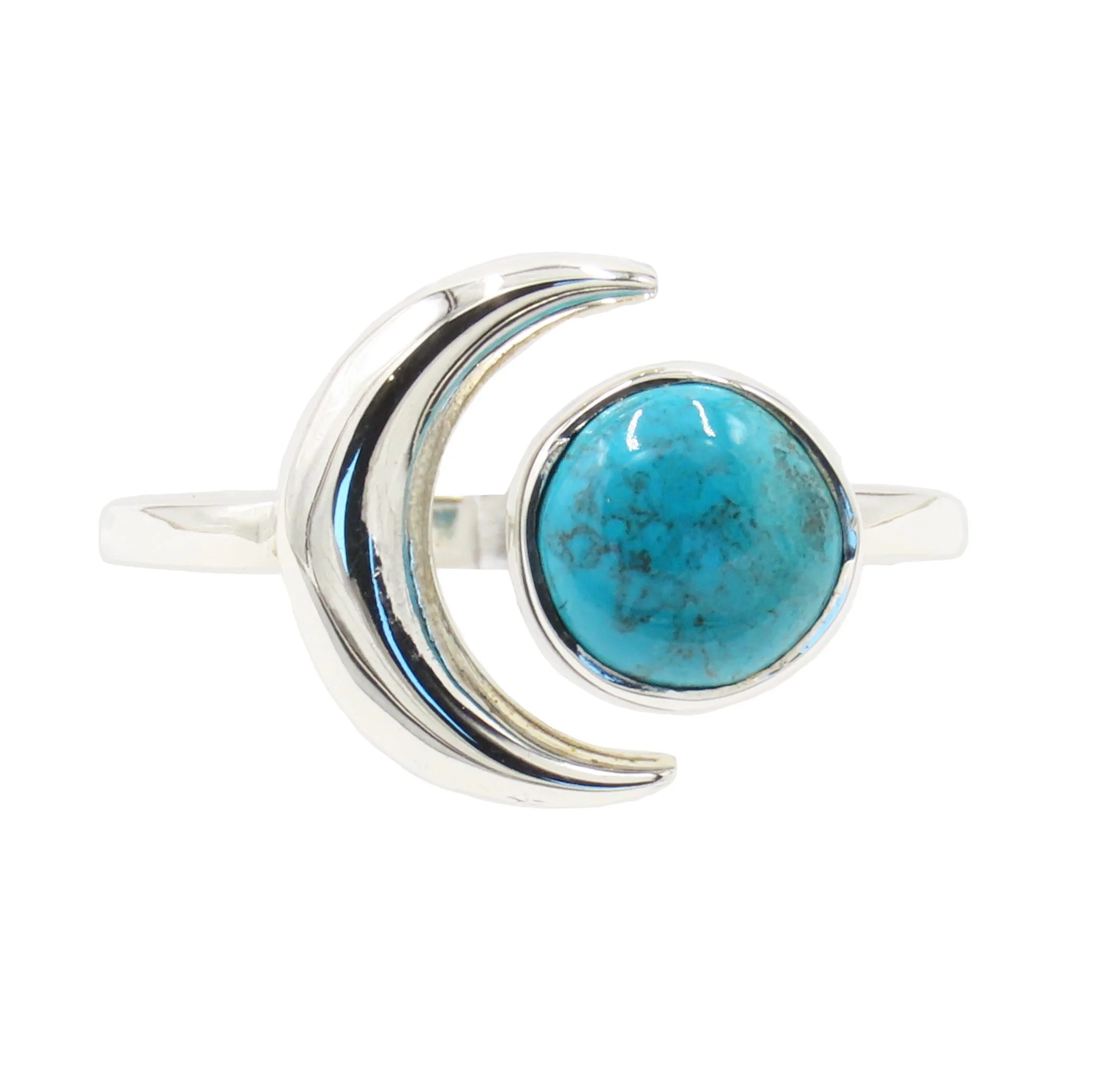Chrysocolla 925 Silver Ring Size O