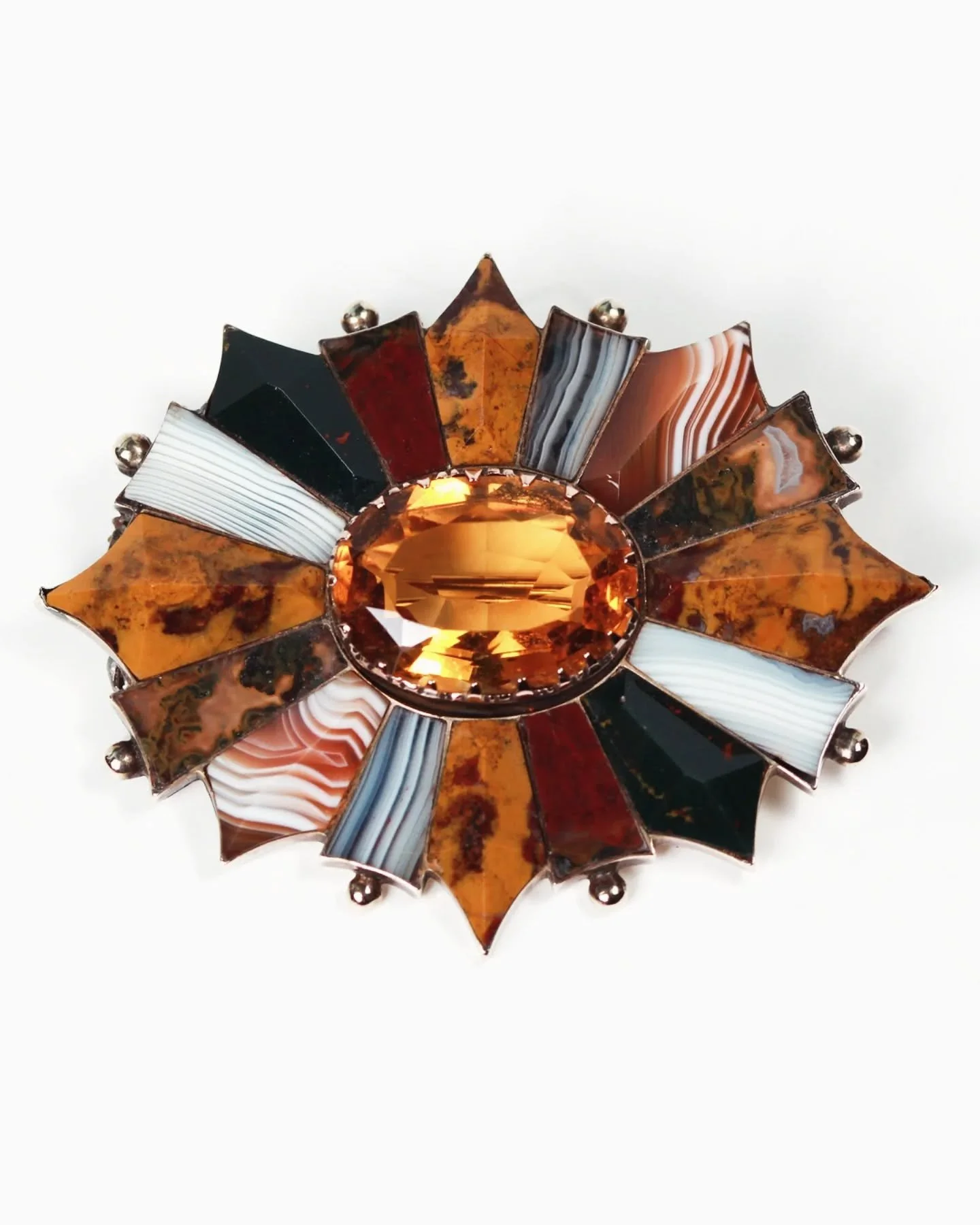 I think a lot of people don&rsquo;t realise that I'm Scottish: we left Edinburgh when I was very small, and my Dad&rsquo;s work meant that we moved around a fair bit.
I inherited this Scottish agate brooch from my grandmother more than twenty years a