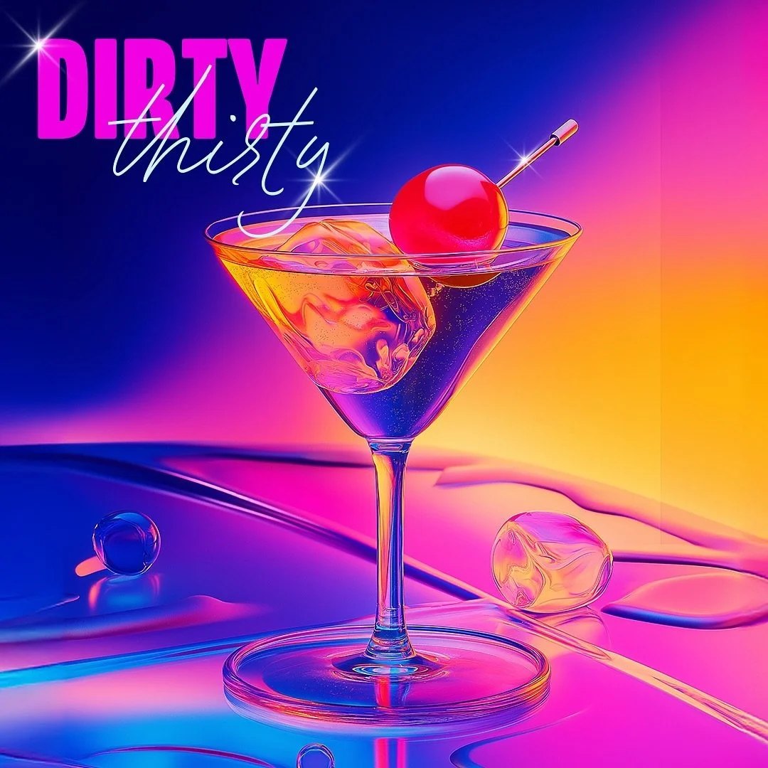 DIRTY THIRTY WHO?

1 concept, 3 different iterations. 
Lovely AI experimenting with the courtesy of @discord Midjourney and @adobe 

Anywho, did somebody say Maraschino cherry Martini?

#designer #artdirection #visualart #cocktails #futuristic #neon 