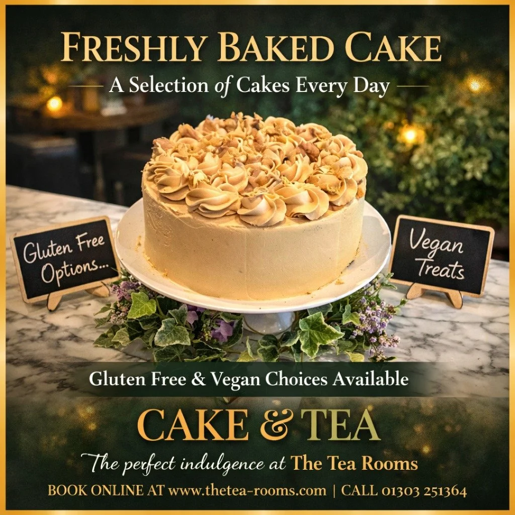 There&rsquo;s always something freshly baked waiting for you at The Tea Rooms 🍰💚

We have a selection of cakes available every day, with gluten-free and vegan options too, so there&rsquo;s something for everyone to enjoy.
Perfect with a pot of tea,