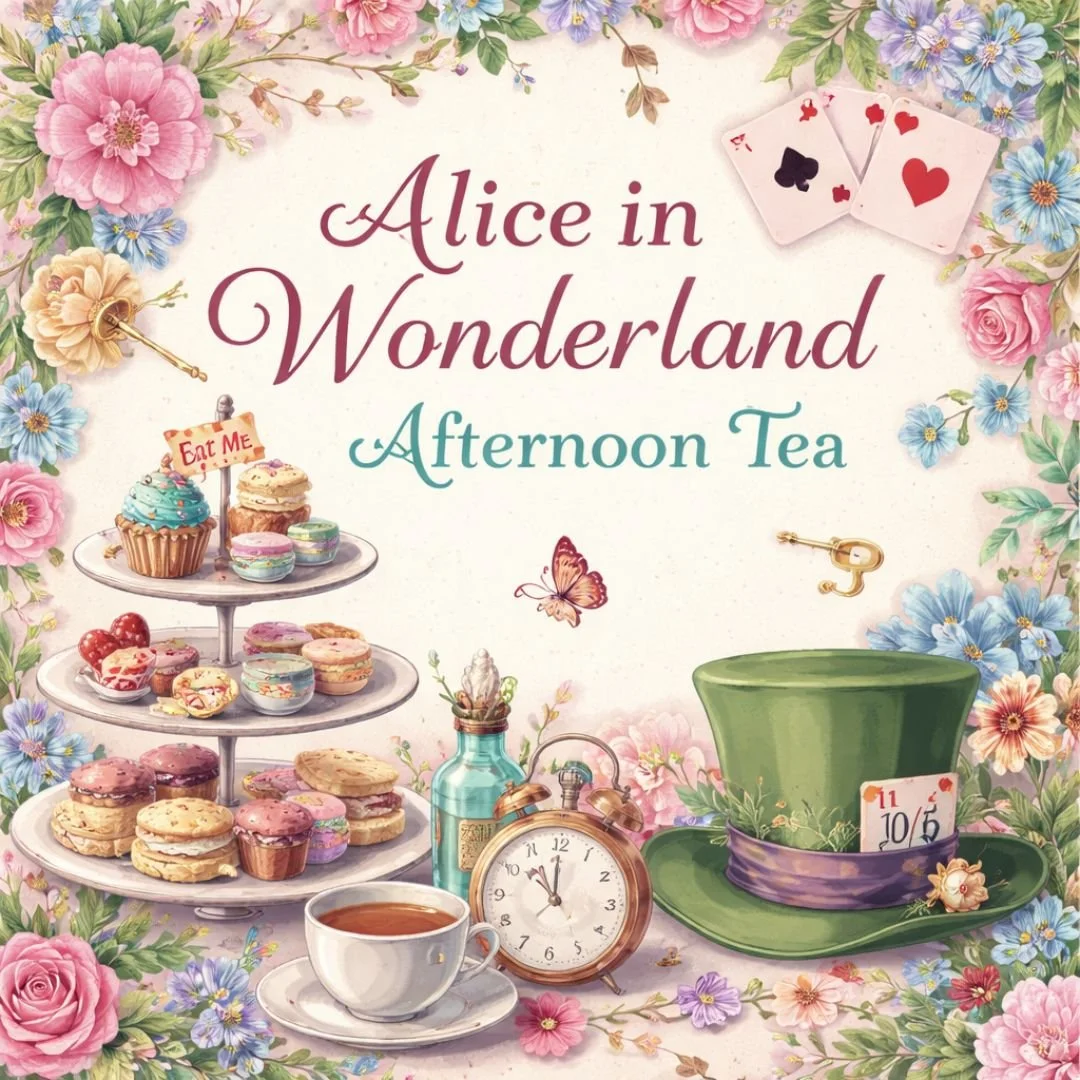 Step through the looking glass&hellip;

Our Monthly Alice in Wonderland Afternoon Tea returns on
12th April 2026  12:00&ndash;14:00

An immersive afternoon of curious treats, delicate savouries and sweet delights, served in our enchanting Alice Room.