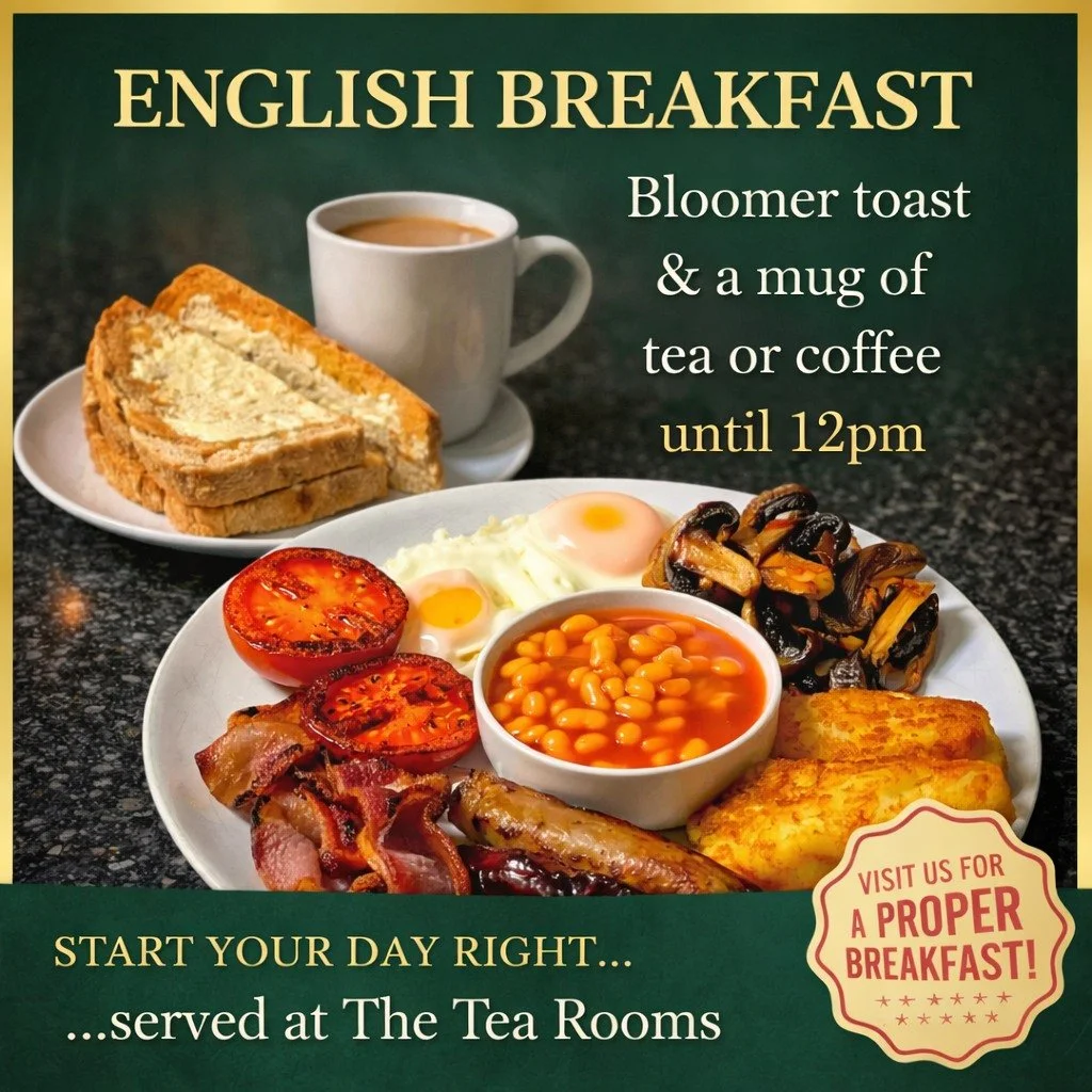 Sundays are for slowing down&hellip; 🤎

Join us for a relaxed breakfast at The Tea Rooms &ndash; the perfect way to ease into your day.

Whether you&rsquo;re starting with a full breakfast, something sweet, or just a quiet coffee, we&rsquo;ve got yo