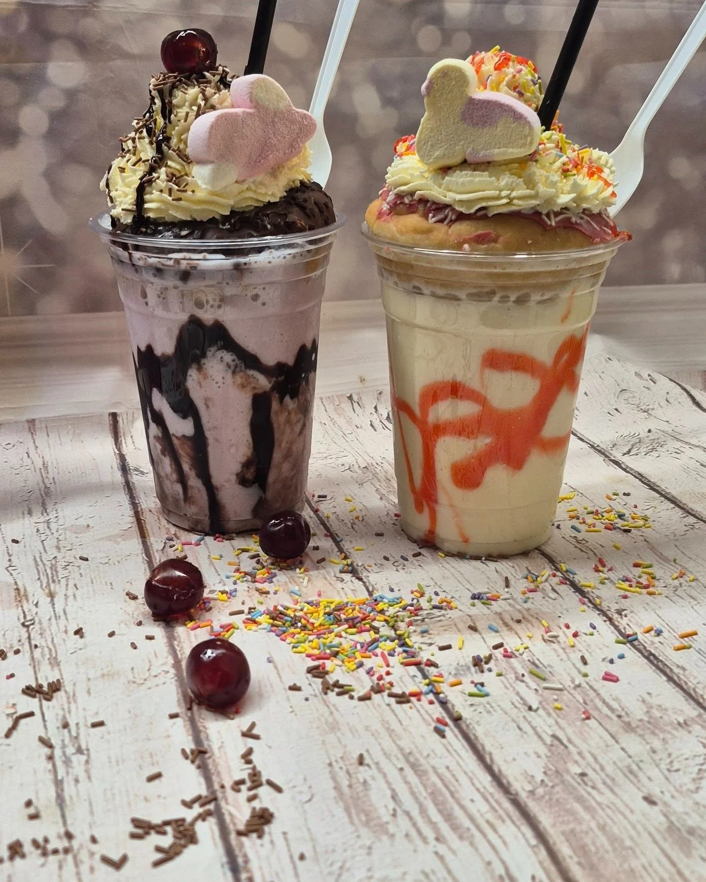🍩 DOUGH-LICIOUS SHAKES HAVE LANDED 🍩

Warning&hellip; these are NOT your average milkshakes 😍

These are big, bold, over-the-top treats made for little (and big 👀) sweet lovers&hellip;

✨ FUNFETTI SHAKE
Birthday cake milkshake loaded with colour
